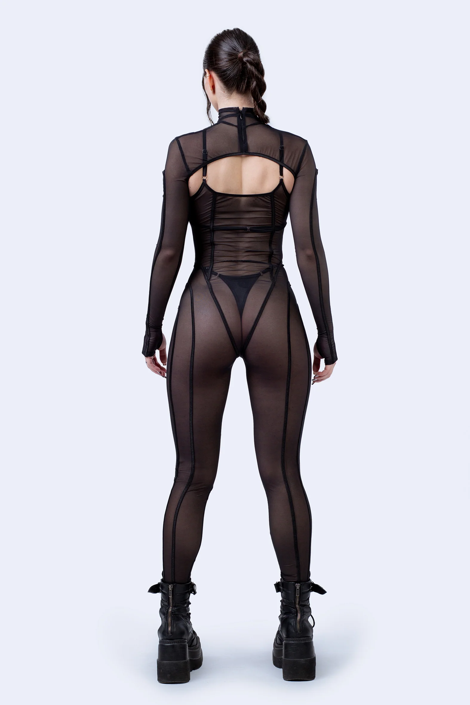 After Dark 2-Piece Mesh Catsuit - Image 4