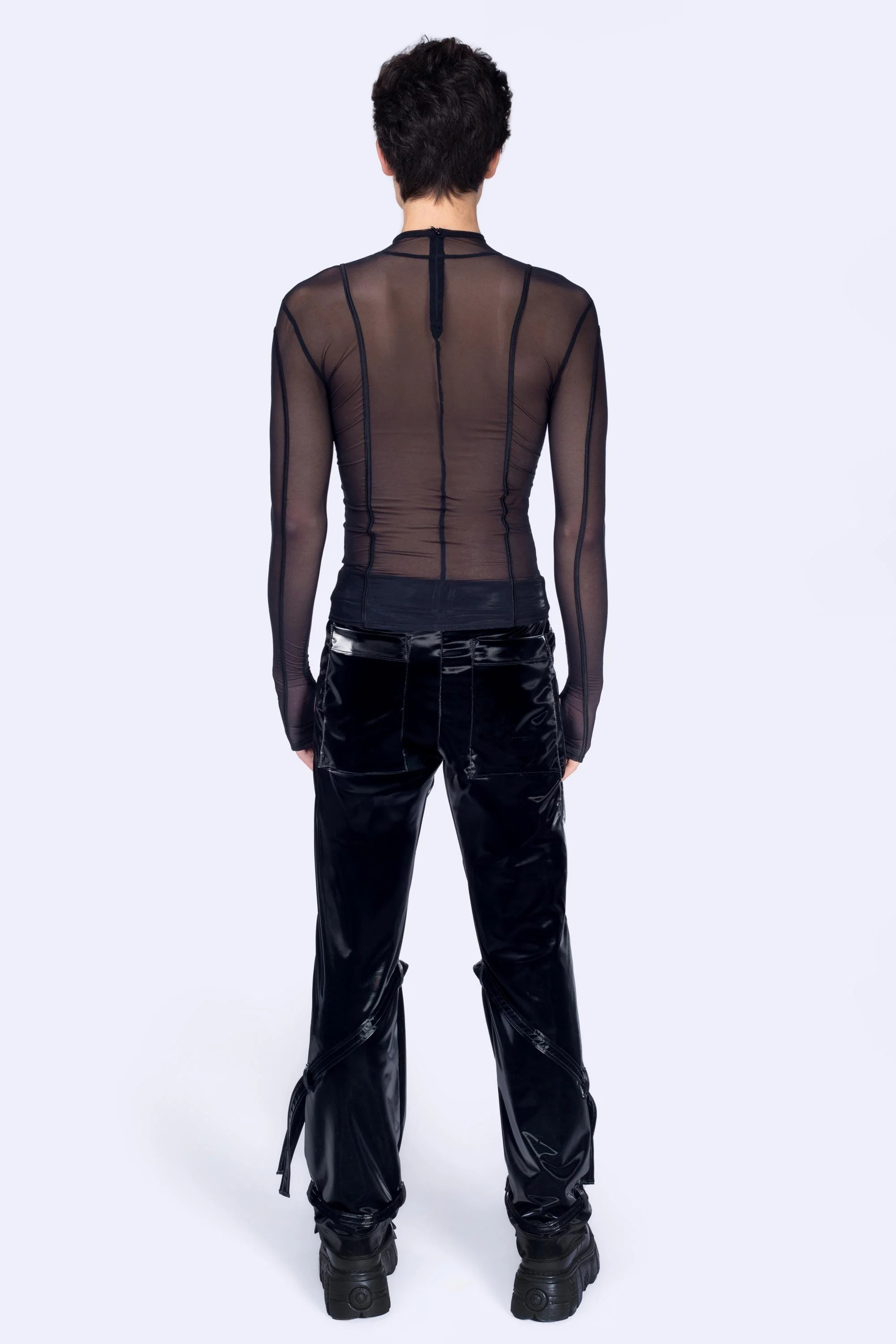 After Dark Male Paneled Top - Image 4