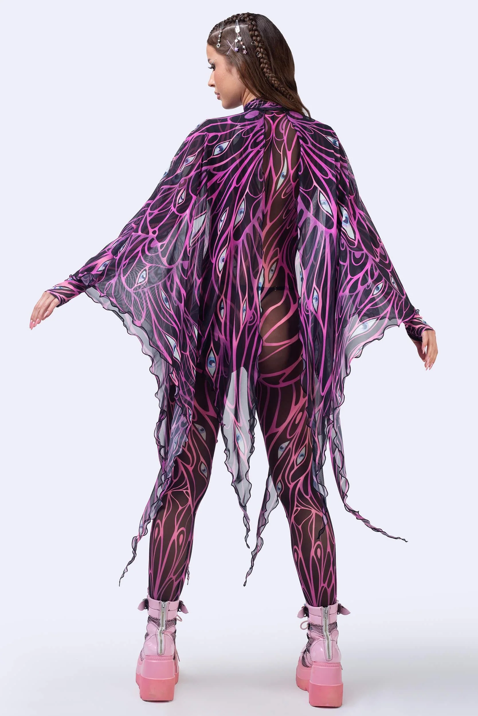 All Eyes On You Mesh Ninja Flowy Set - Image 4