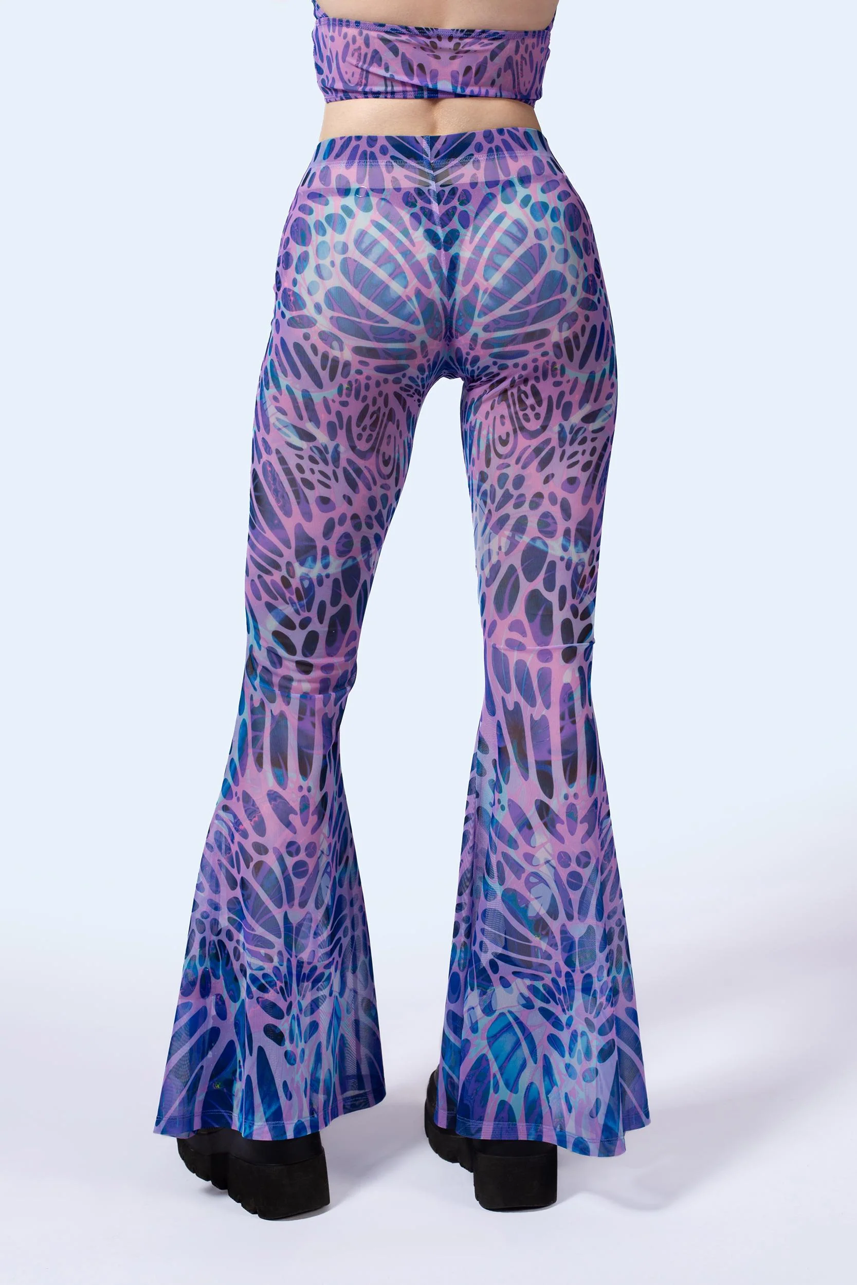 Amethyst Mesh Bell Bottoms Pants - Image 2