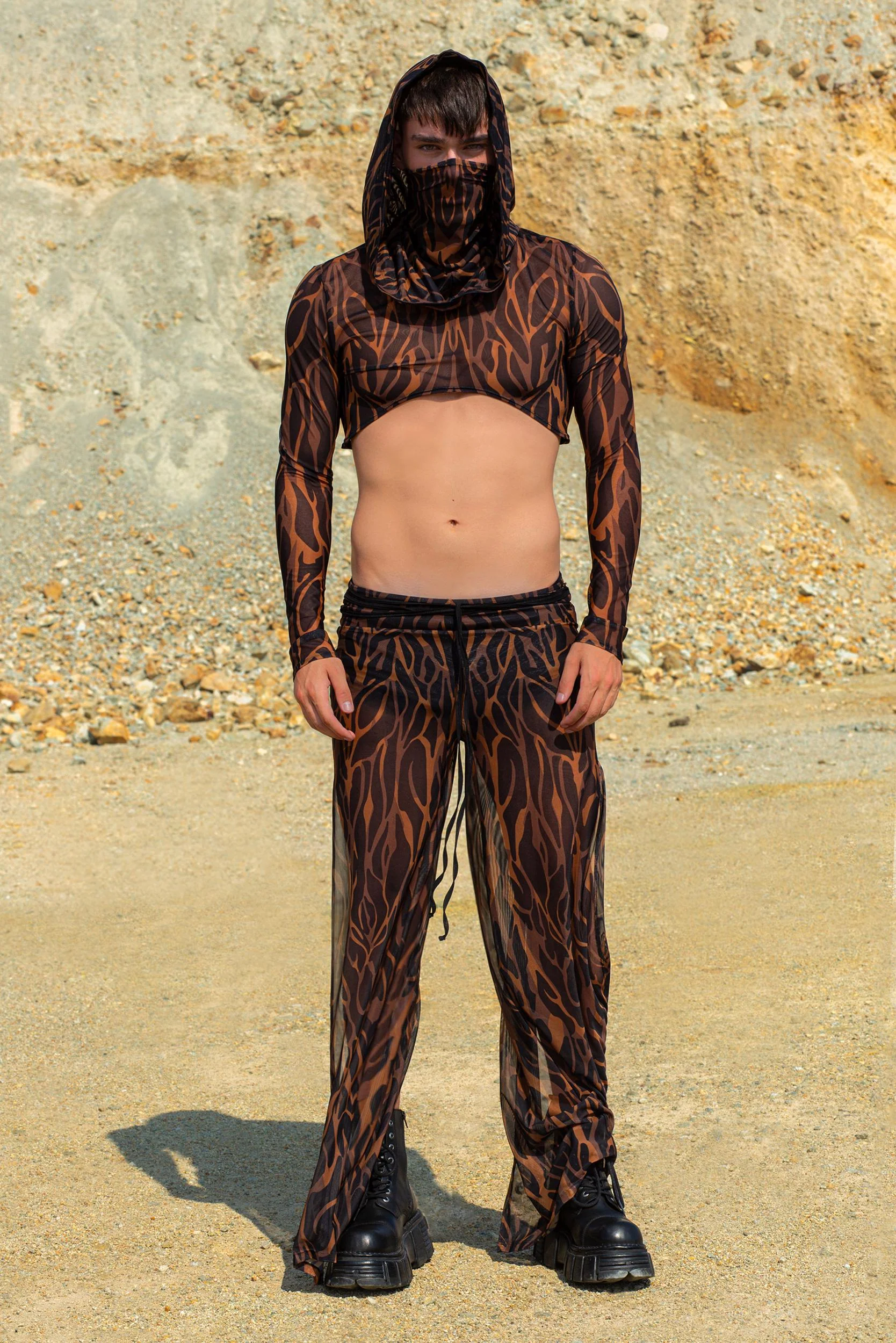 Animalistic Male Hooded Top - Image 3