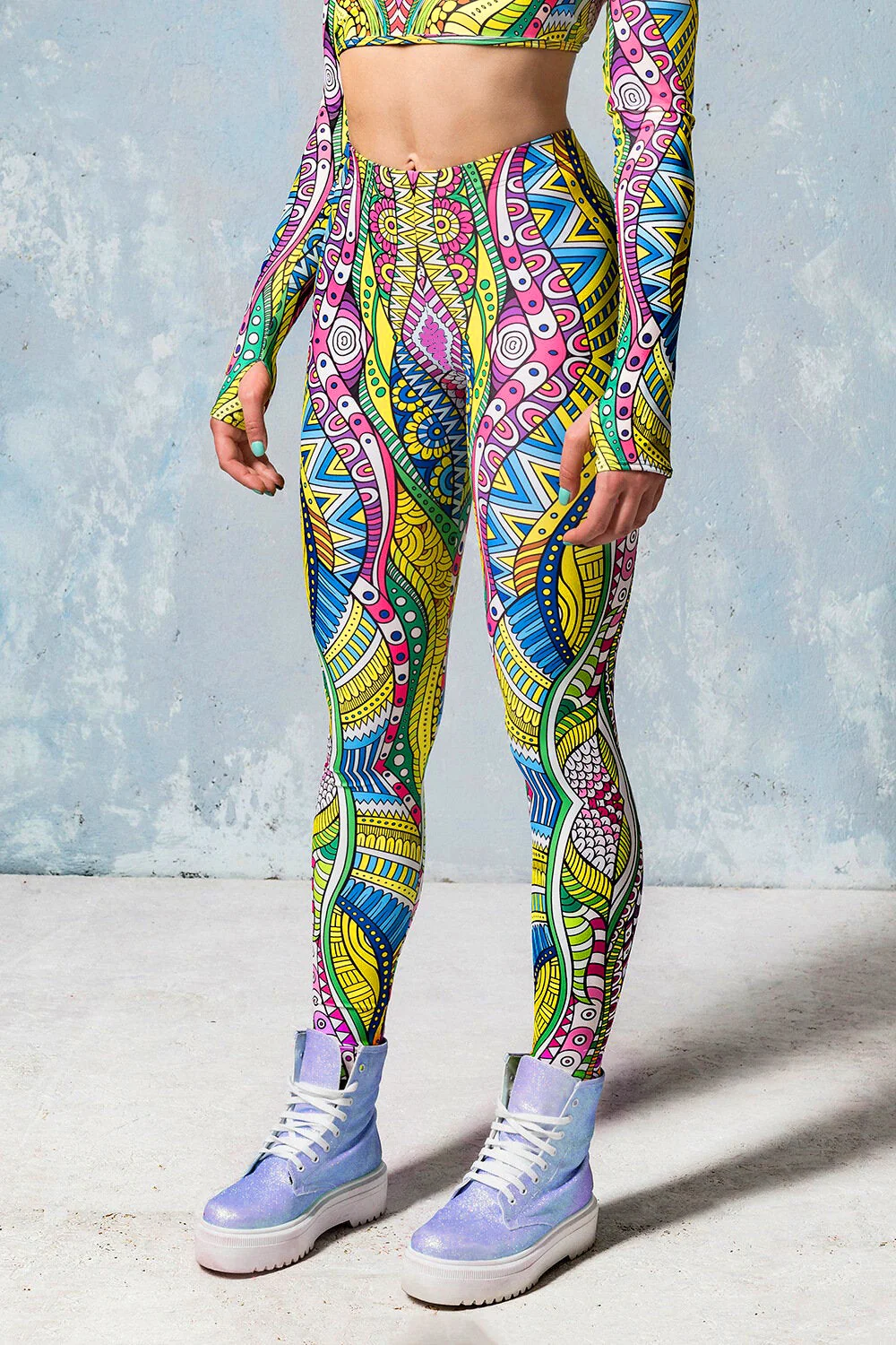 Aqua Knot Leggings - Image 4
