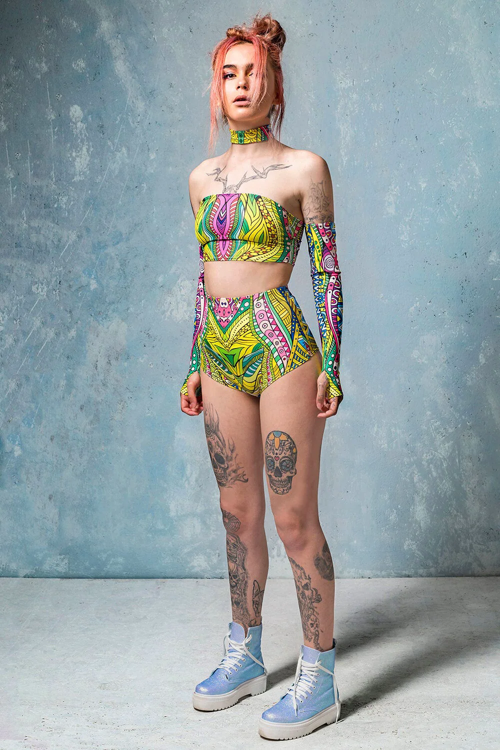 Aqua Knot Tube Top - Image 4