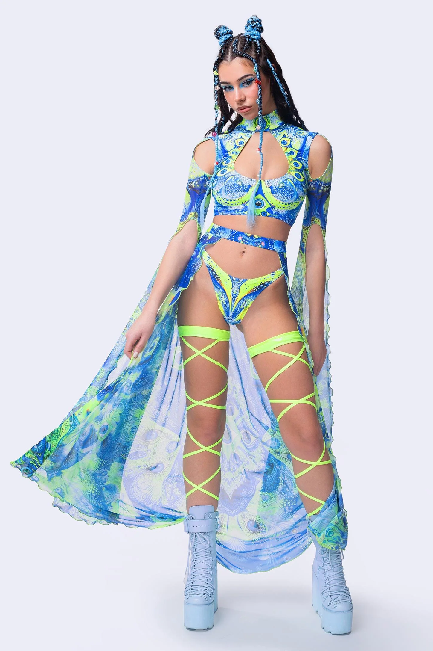 Archangel Dust Open-Front Skirt - Image 3
