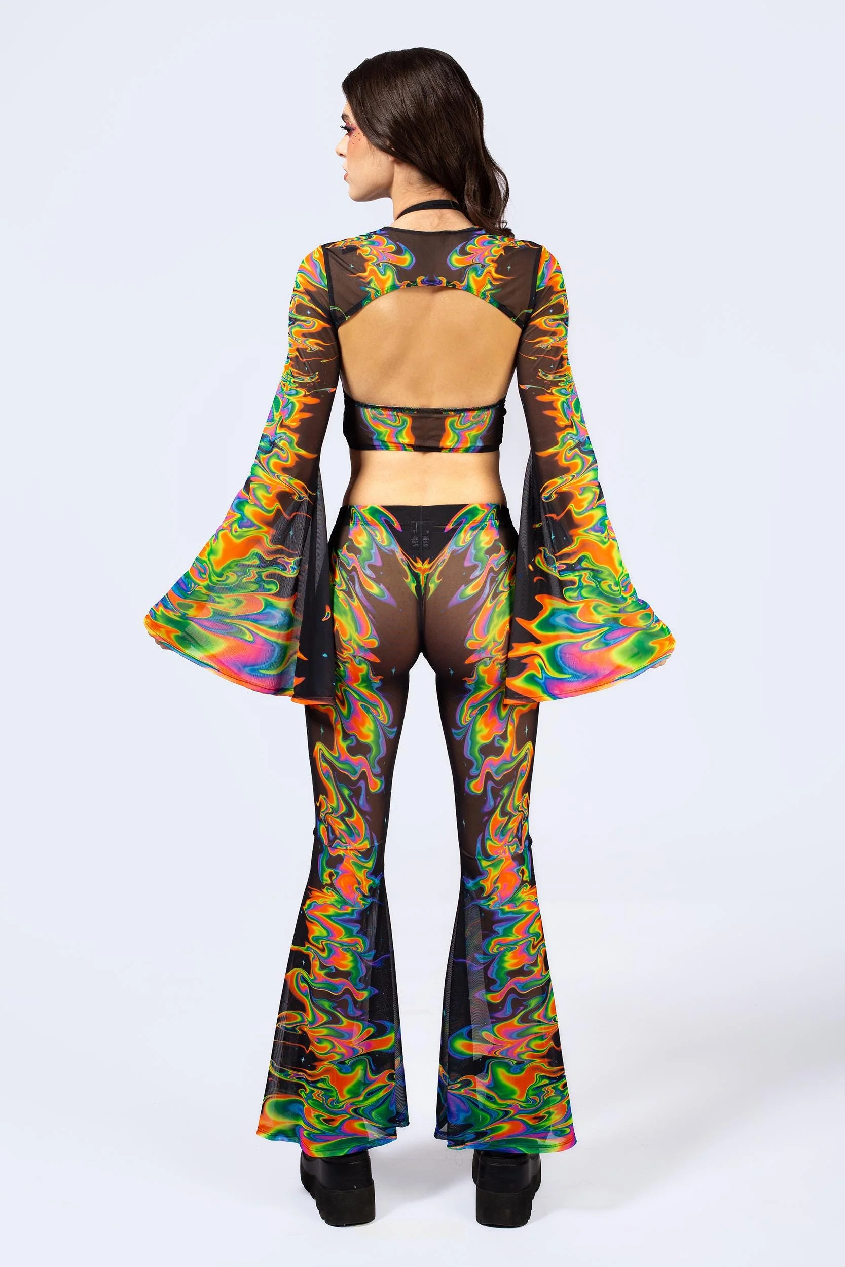 Aura Flow Criss Cross Top And Shrug - Image 9