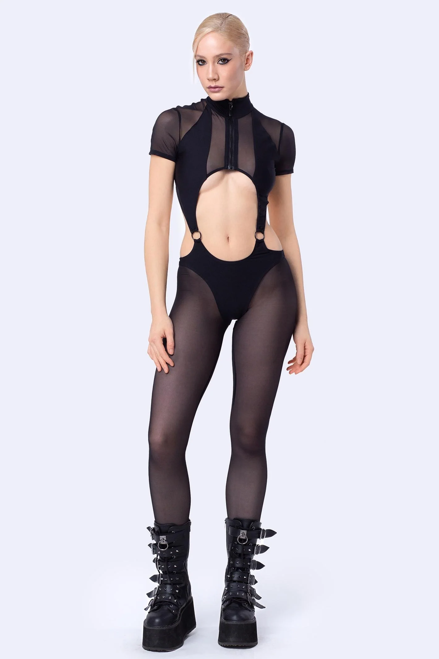 Bad Reputation Paneled Catsuit - Image 3