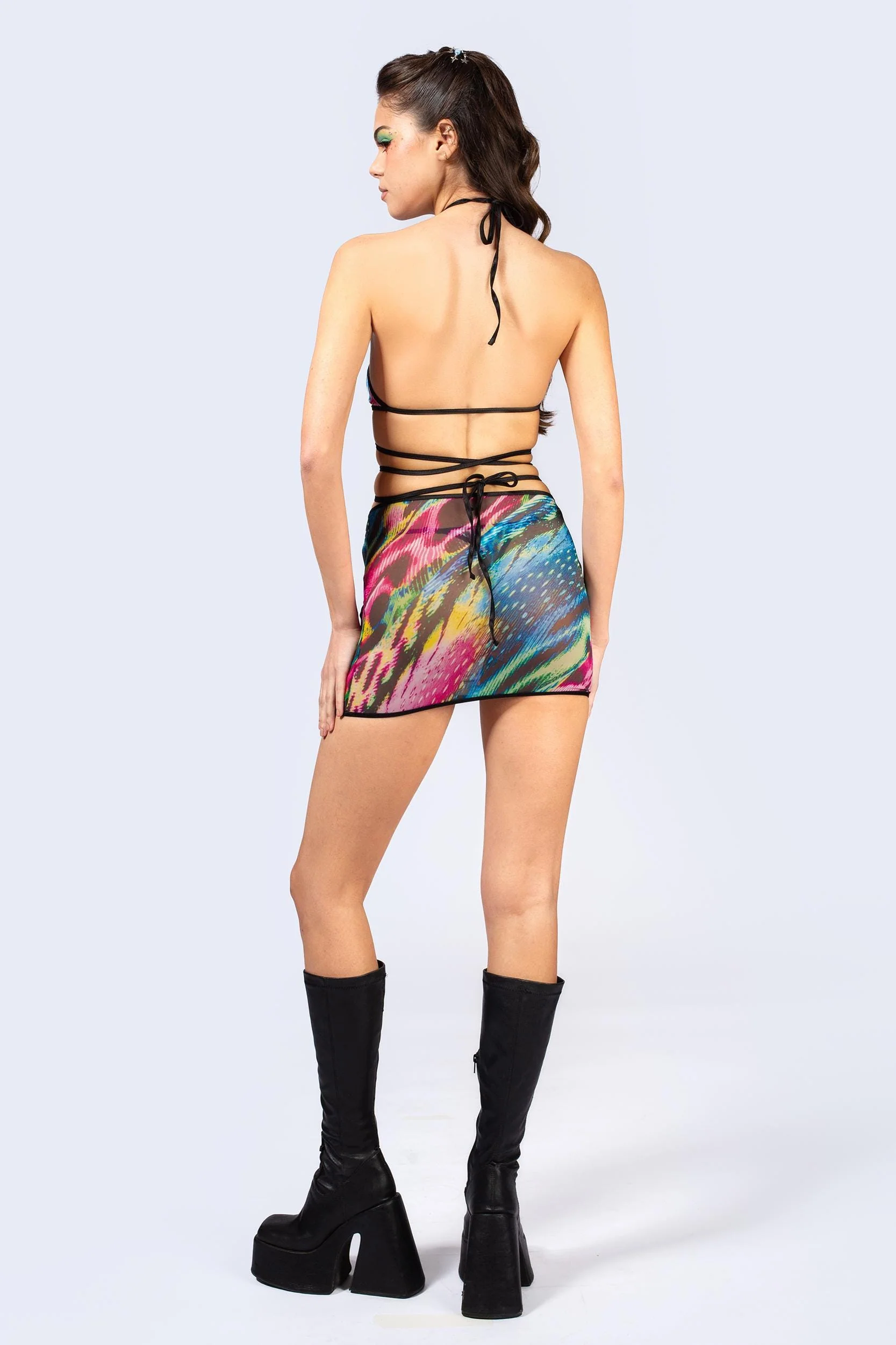 Beast Mode Mesh Cutout Skirt - Image 7