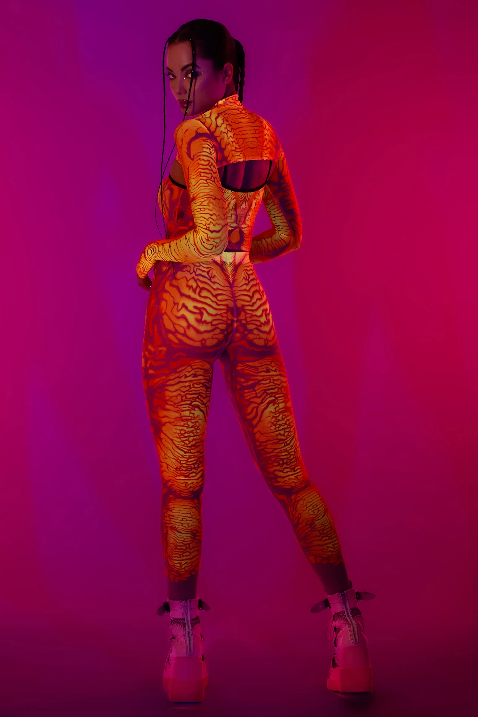Beneath The Surface Mesh 2 Piece Shrug - Image 6