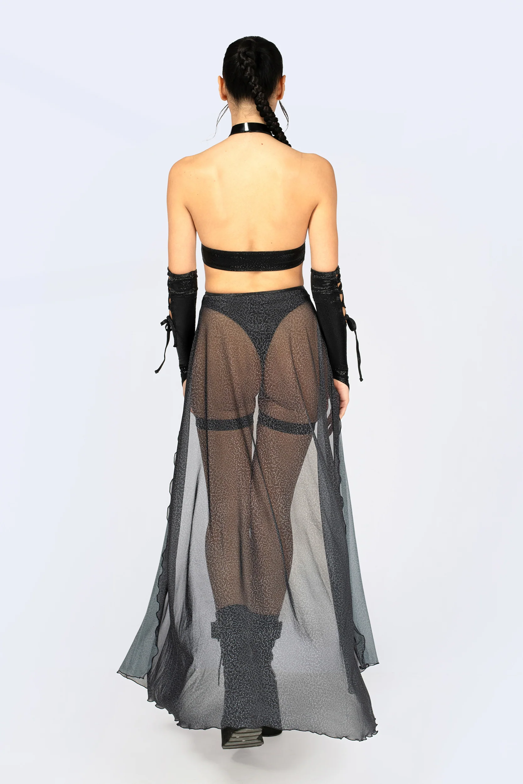 Bite Back Lace Up Top and Shorts With Train Set - Image 2
