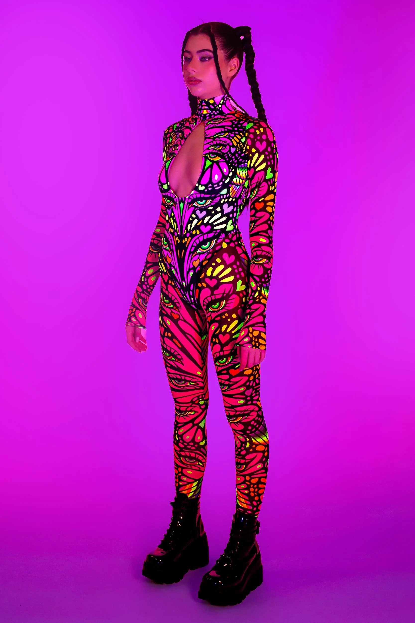 Blink Twice Bareback Keyhole Catsuit - Image 4