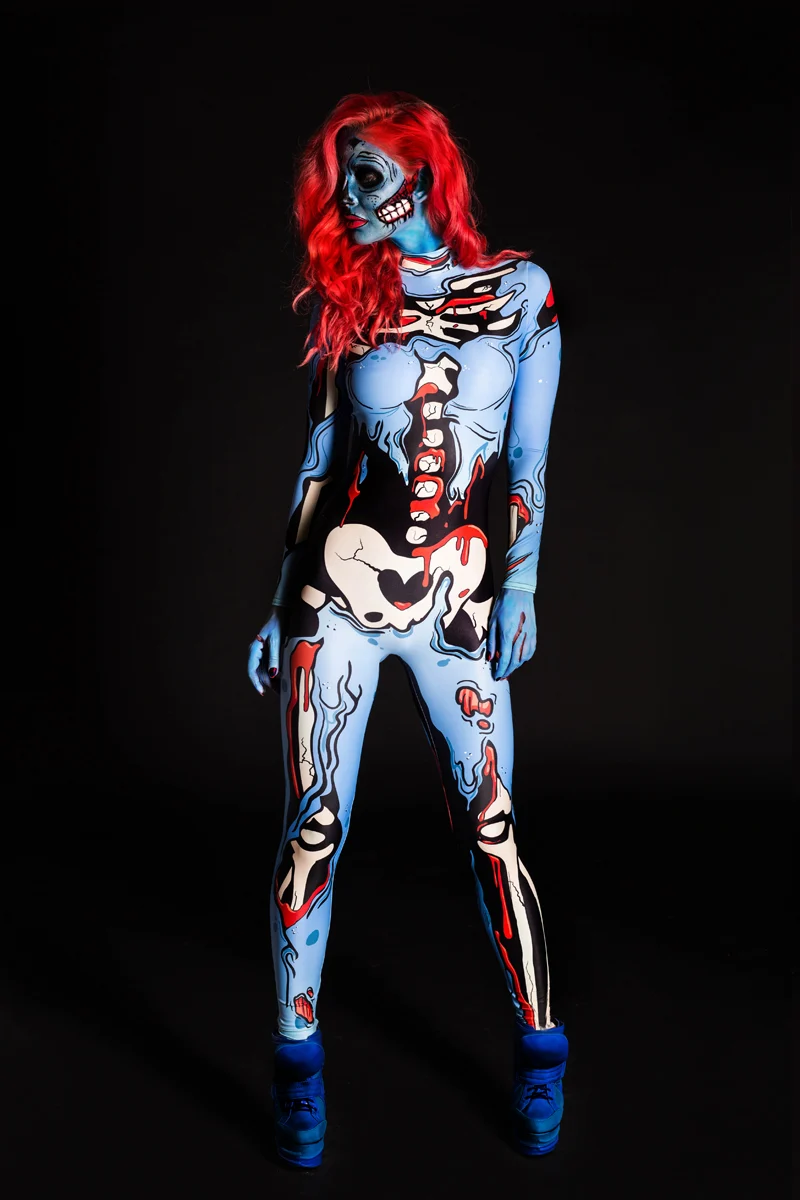 Blue Pop Art Costume - Image 3