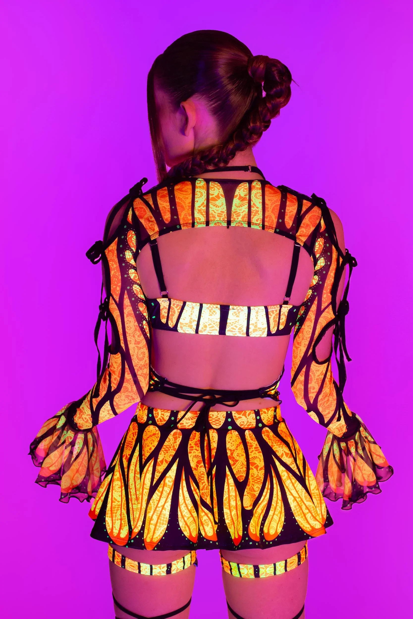 Brilliant Orange Butterfly Top - Image 3