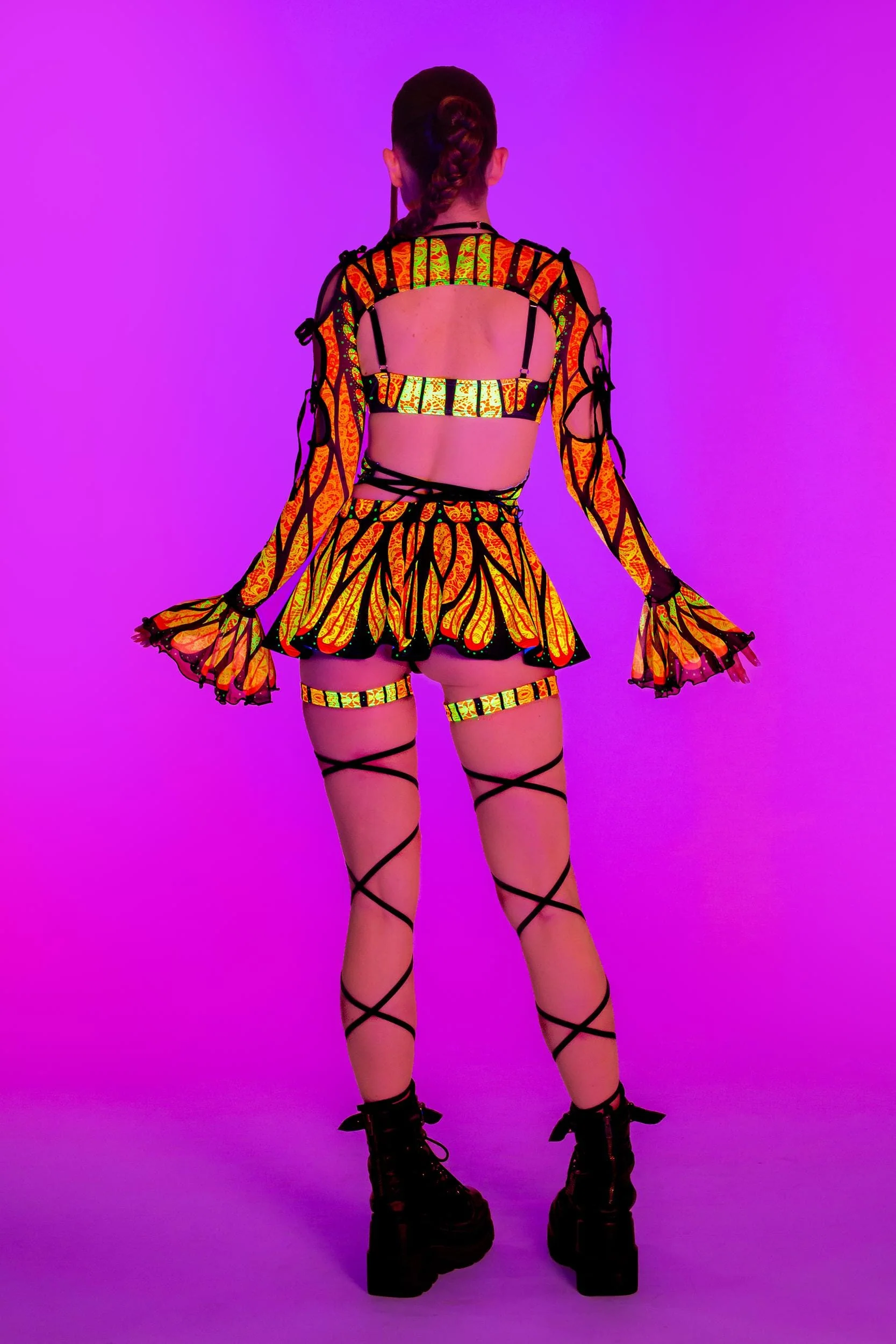 Brilliant Orange Butterfly Top - Image 5