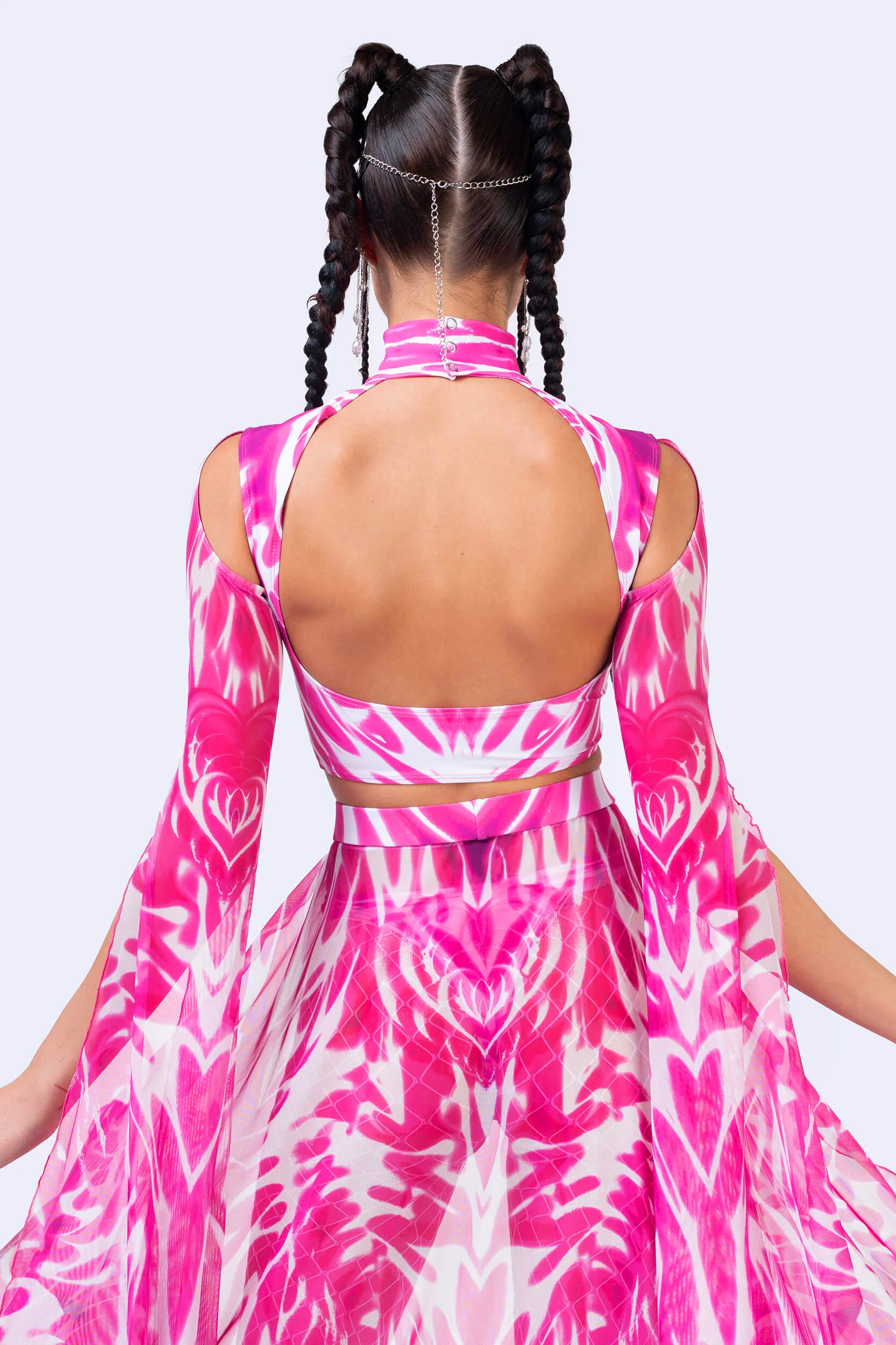 Bubblegum Heat Maxi Sleeve Top - Image 2