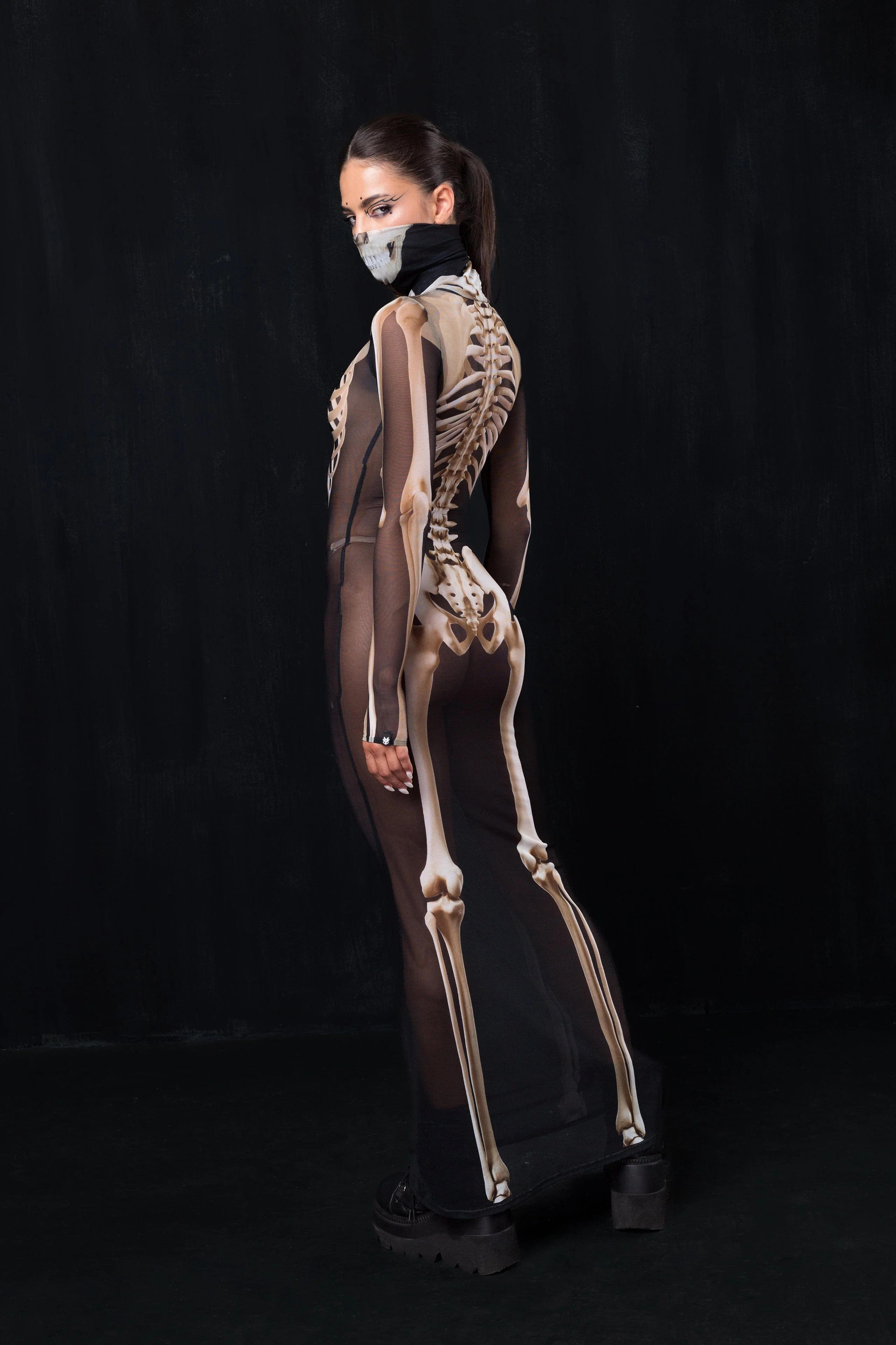 Burial Maxi High Neck Dress - Image 5