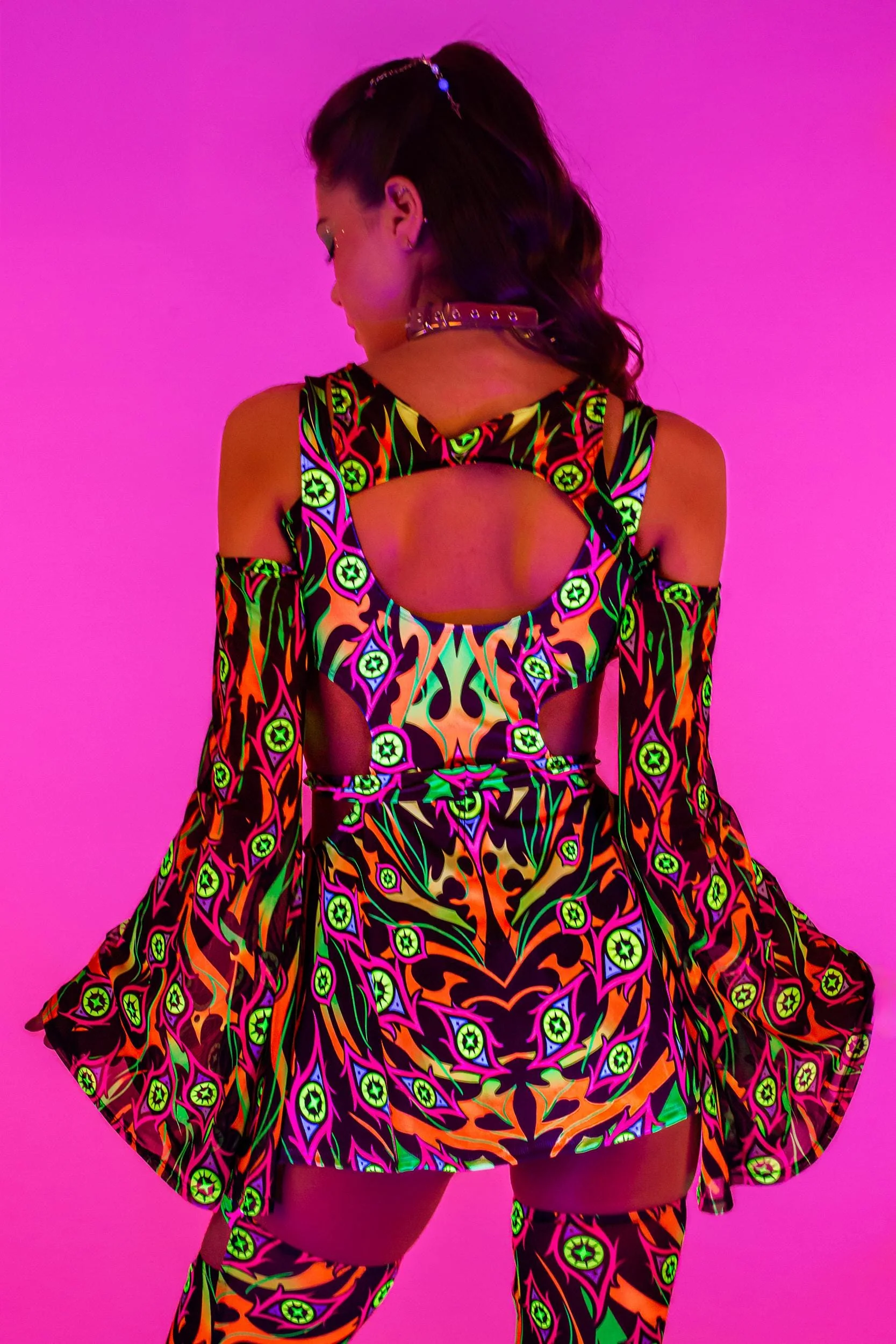 Burning On Buckle Cutout Dress - Image 3