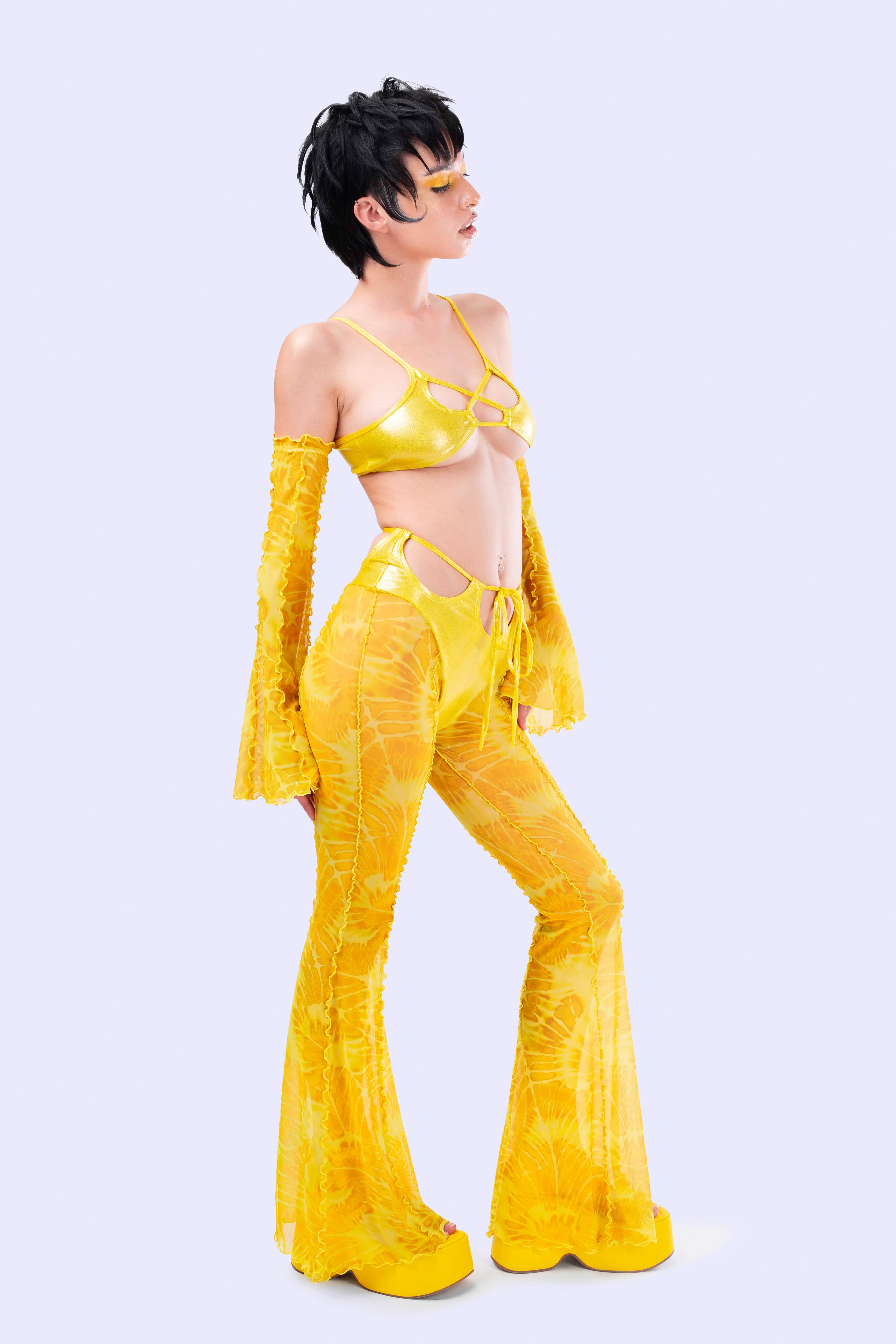 Buttercup Bikini Bell Bottom Pants Set - Image 3