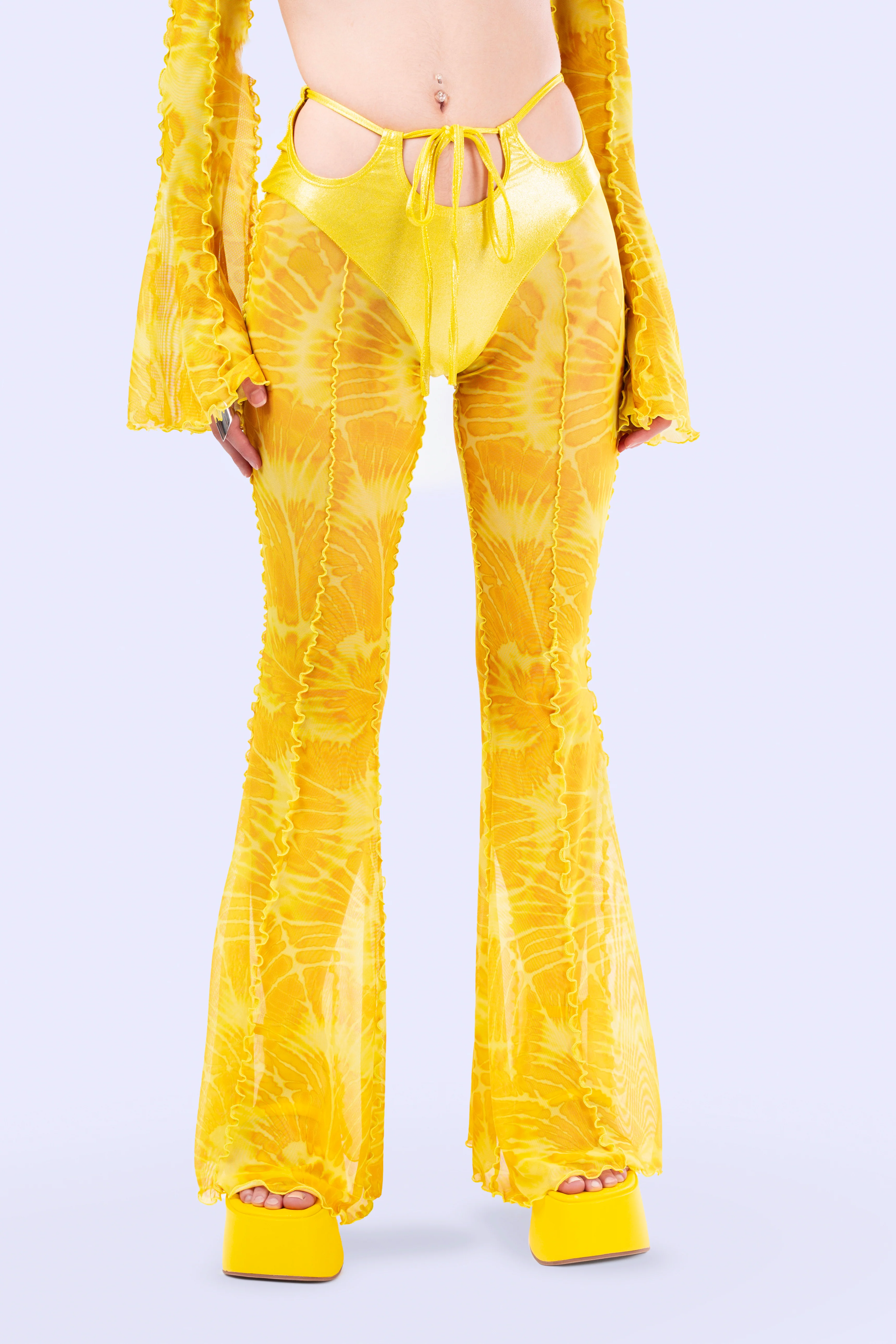 Buttercup Bikini Bell Bottom Pants Set - Image 5