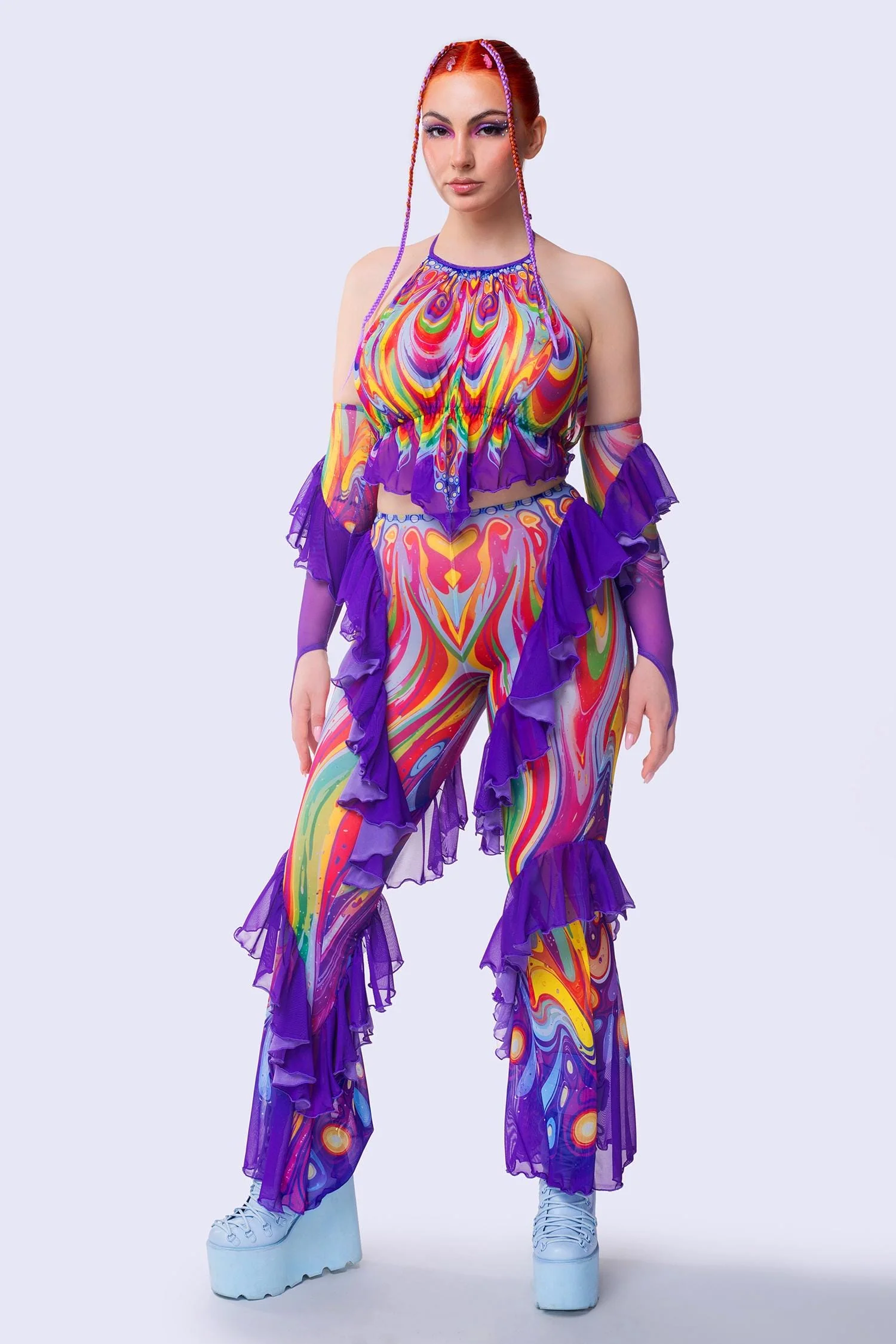 Carnivale Ruffled Bell Bottom Pants - Image 3