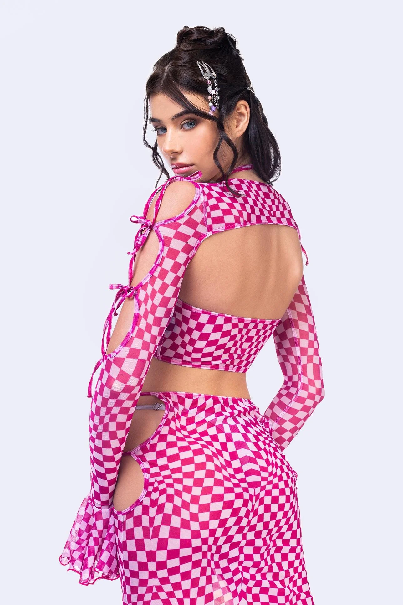 Checked Out 2-Piece Ribbon Top - Image 2
