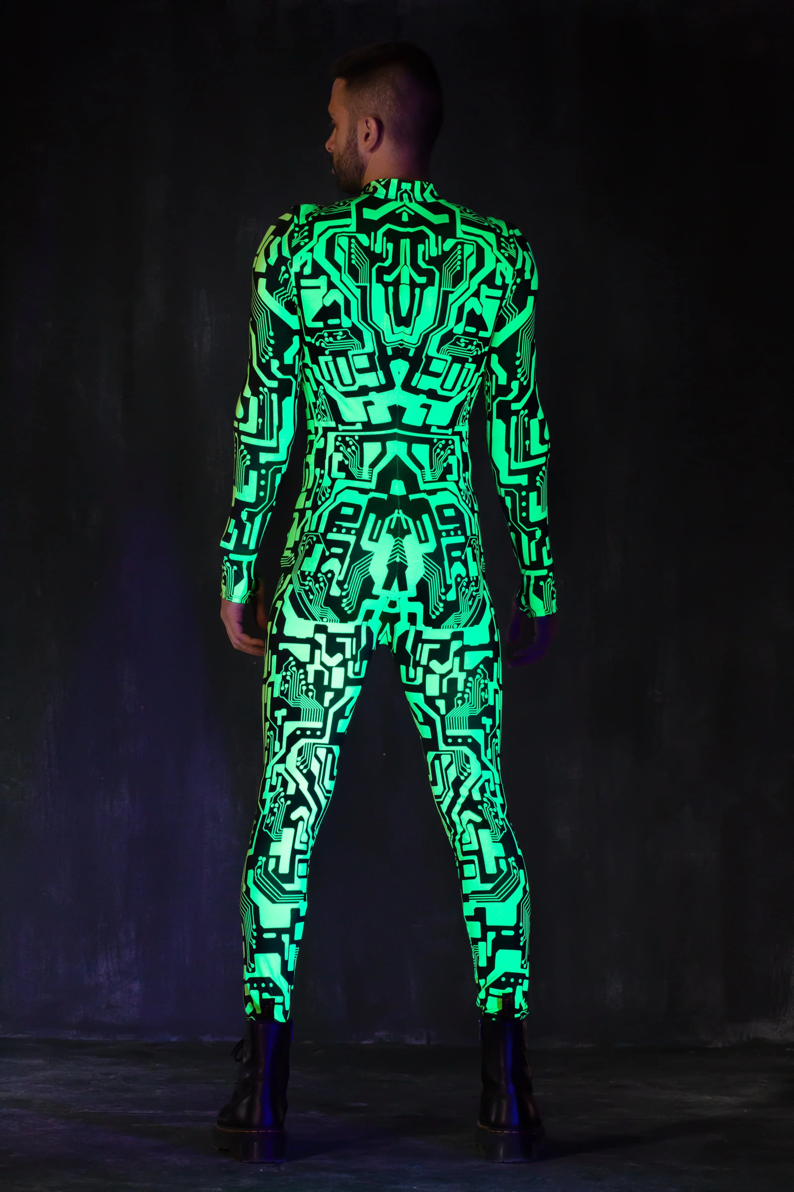 Circuit Flow Green Male Costume - Image 4