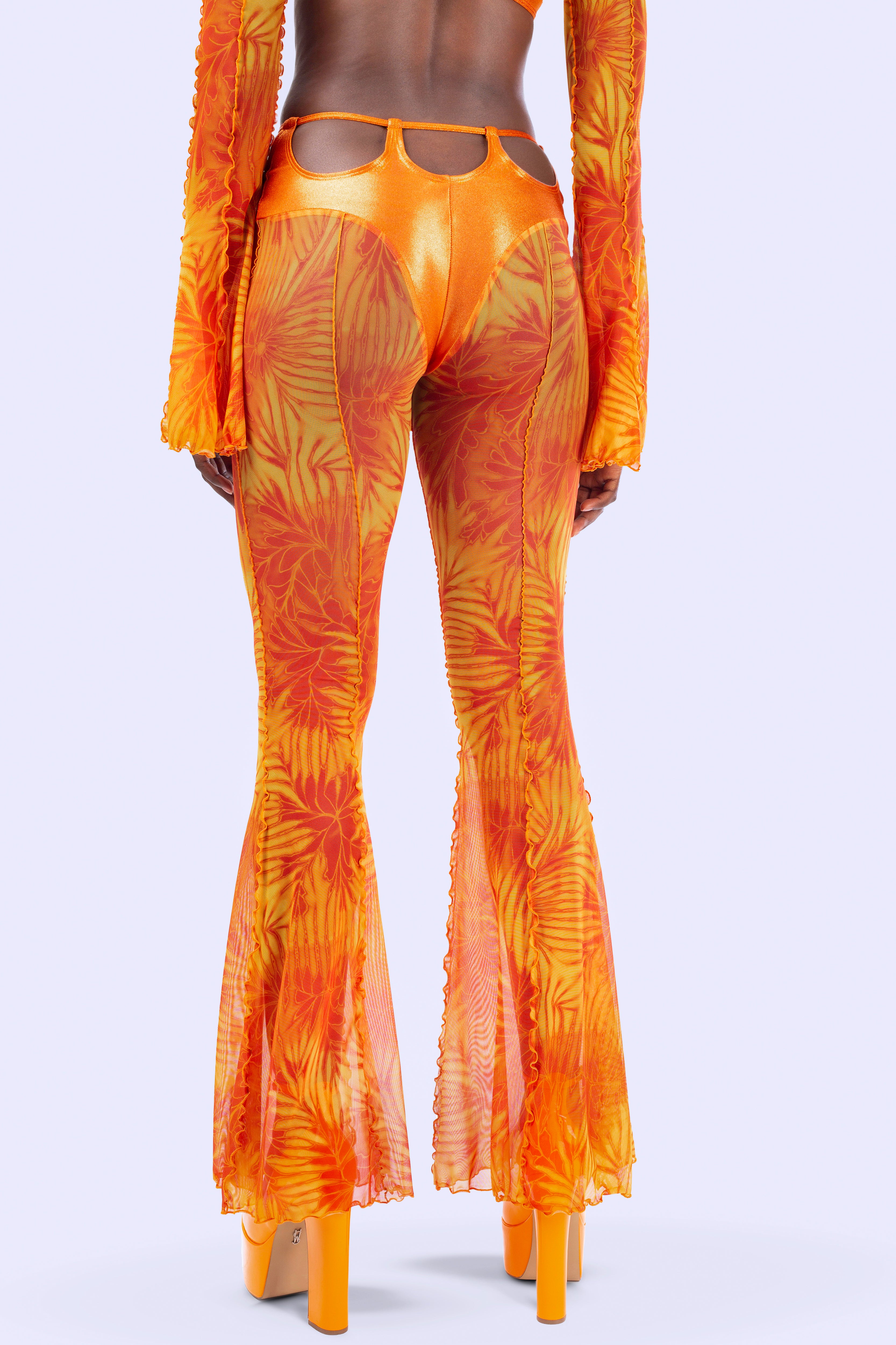 Citrine Bikini Bell Bottoms Pants Set - Image 6
