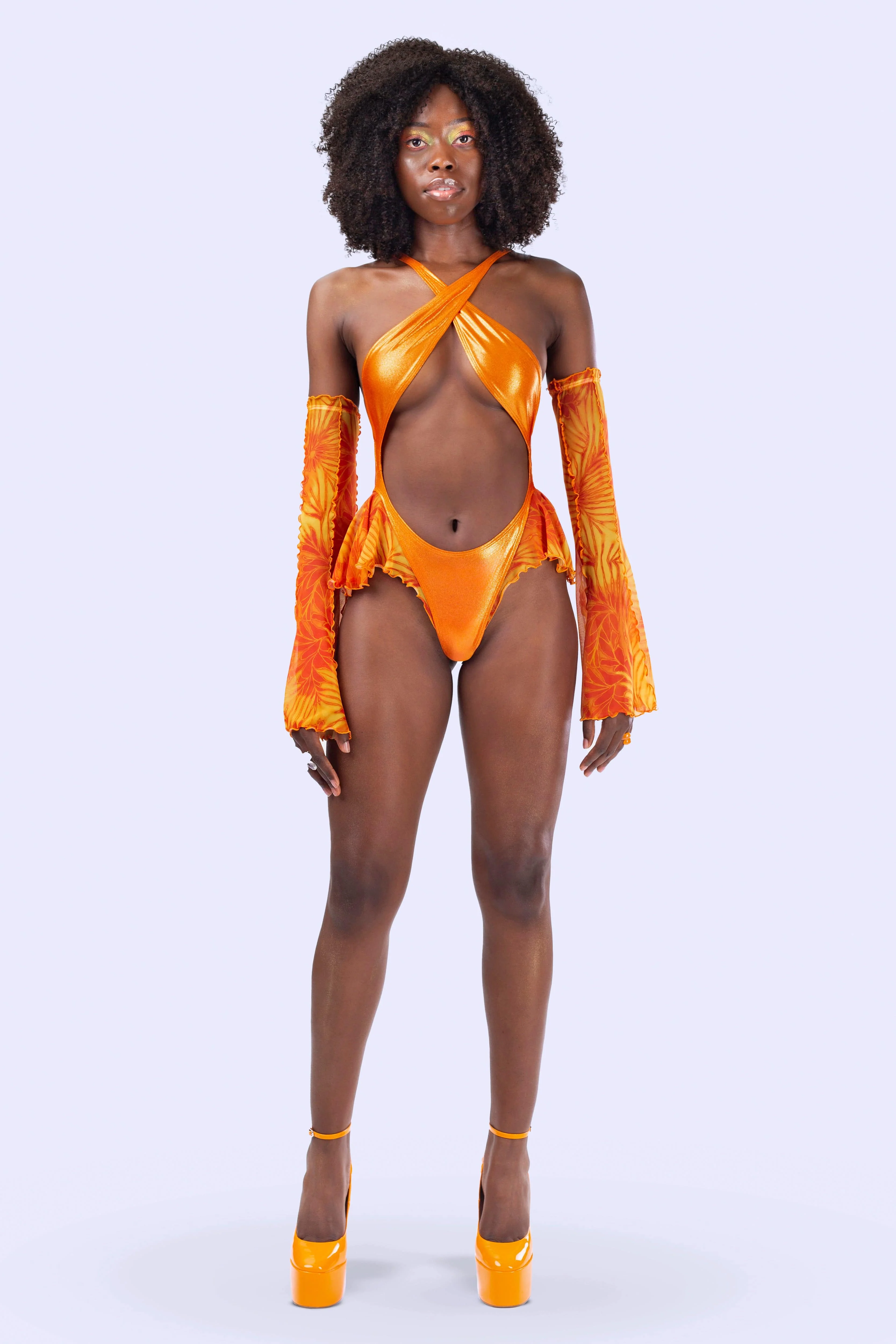 Citrine Criss-Cross Bodysuit - Image 5
