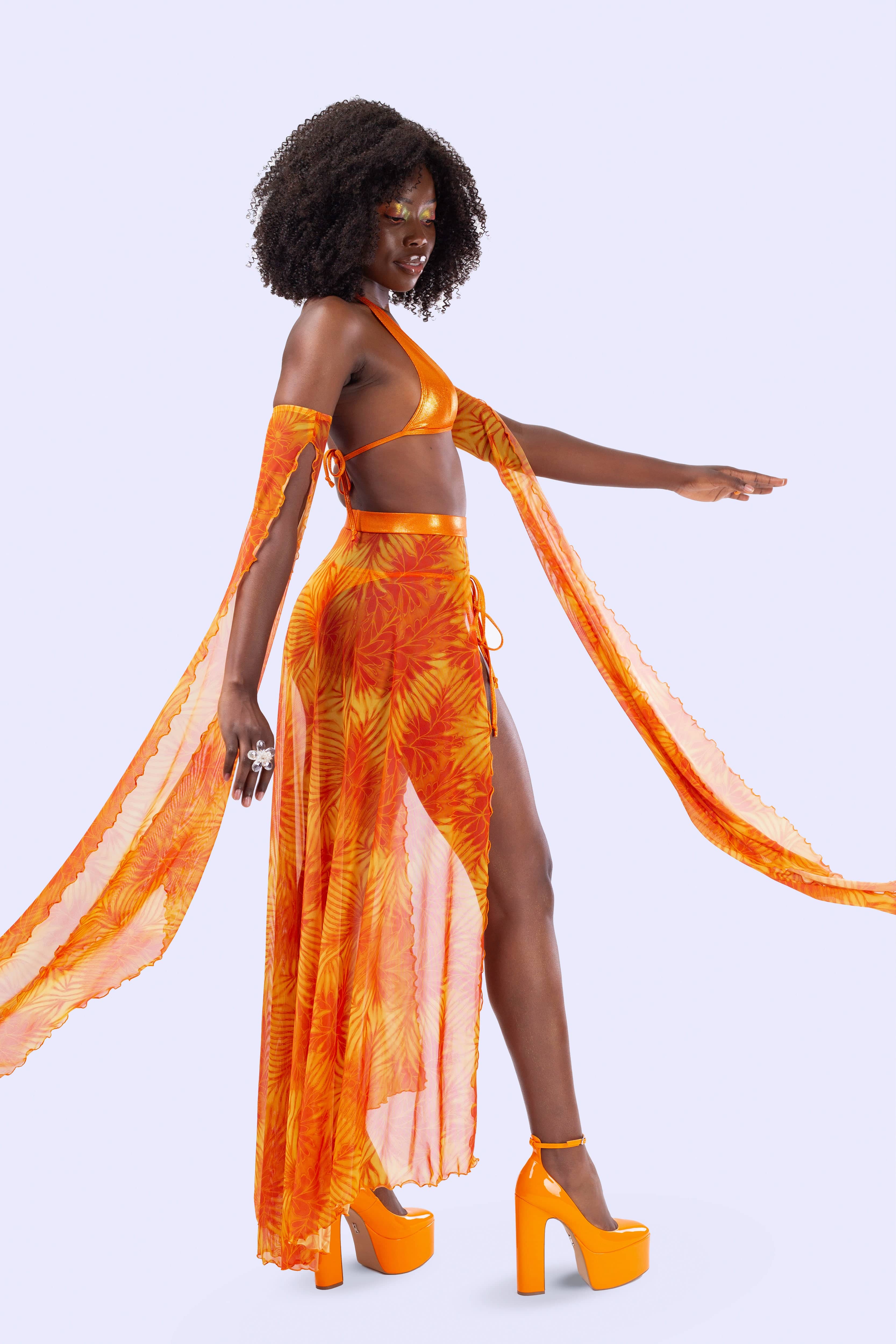 Citrine Open Front Skirt - Image 3