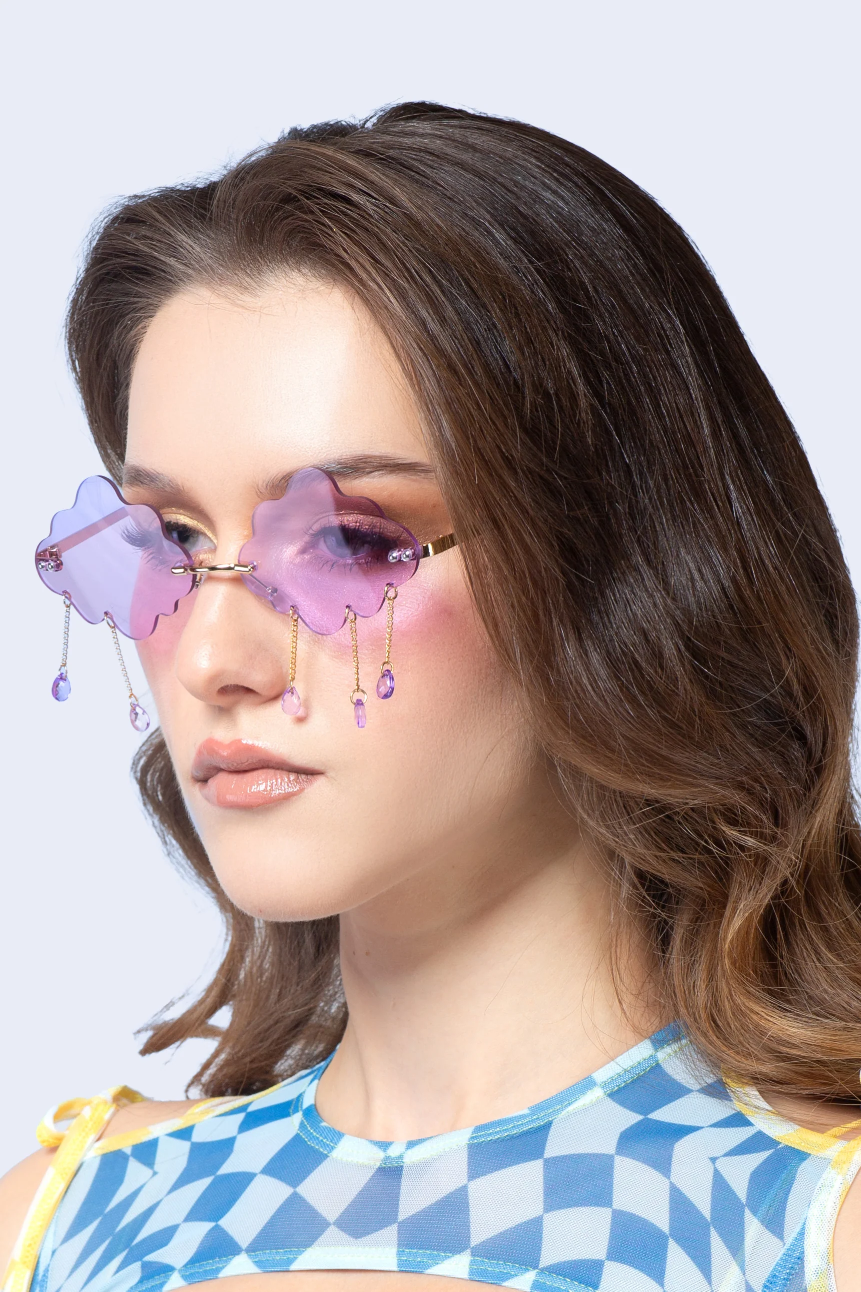 Cloudy Day Purple Glasses - Image 2