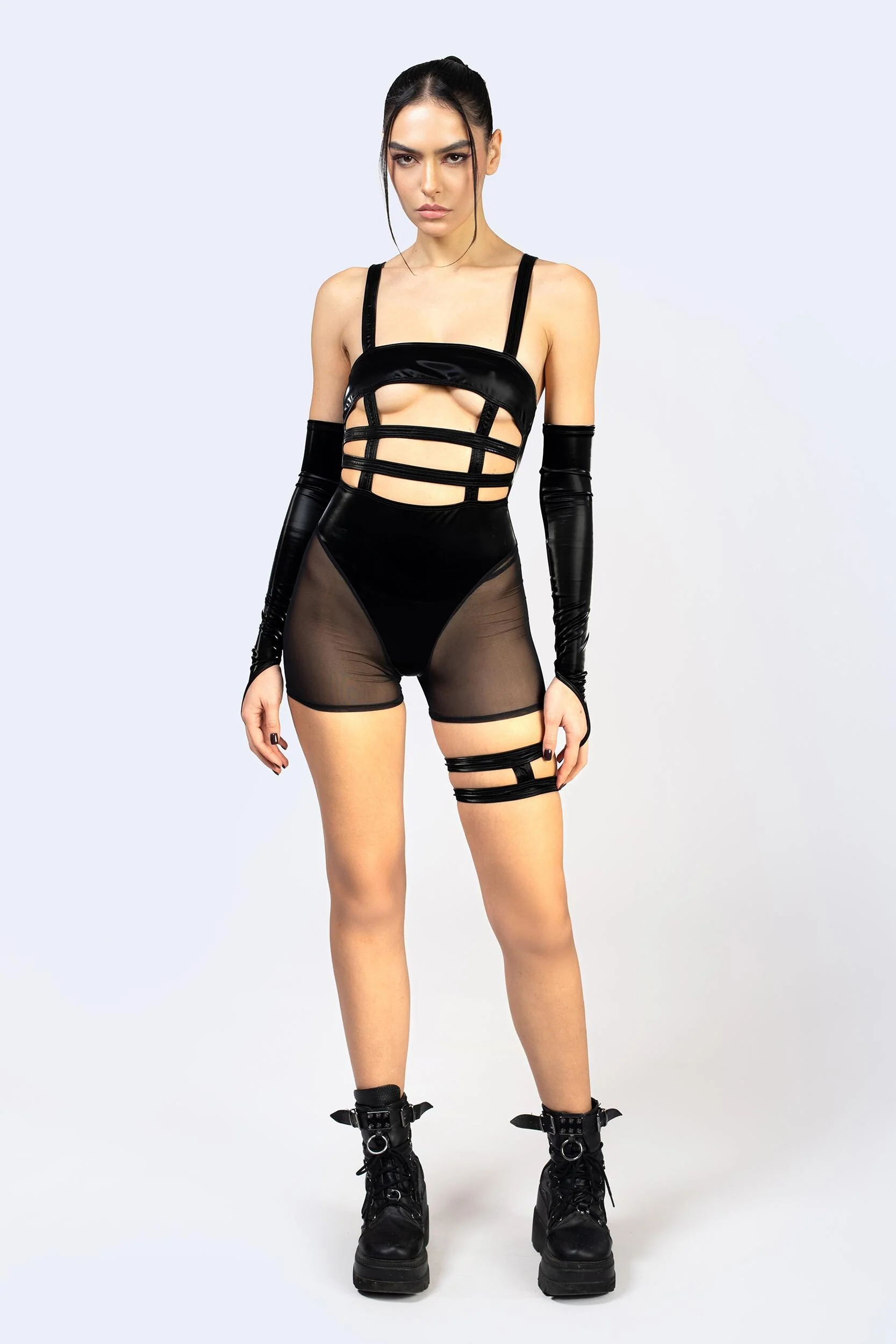 Come Undone Strappy Romper - Image 3