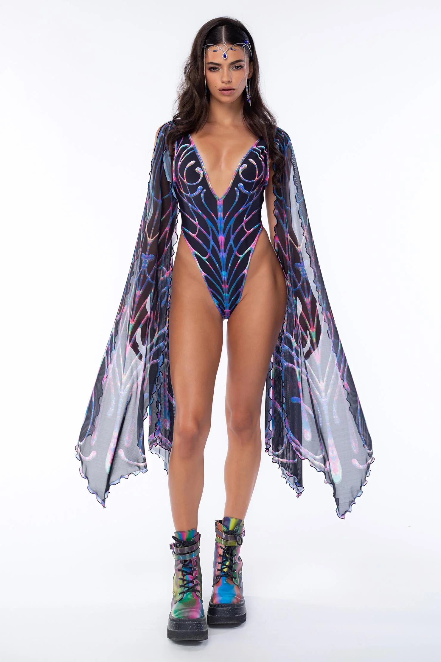 Cosmic Chaos Winged Bodysuit - Image 3