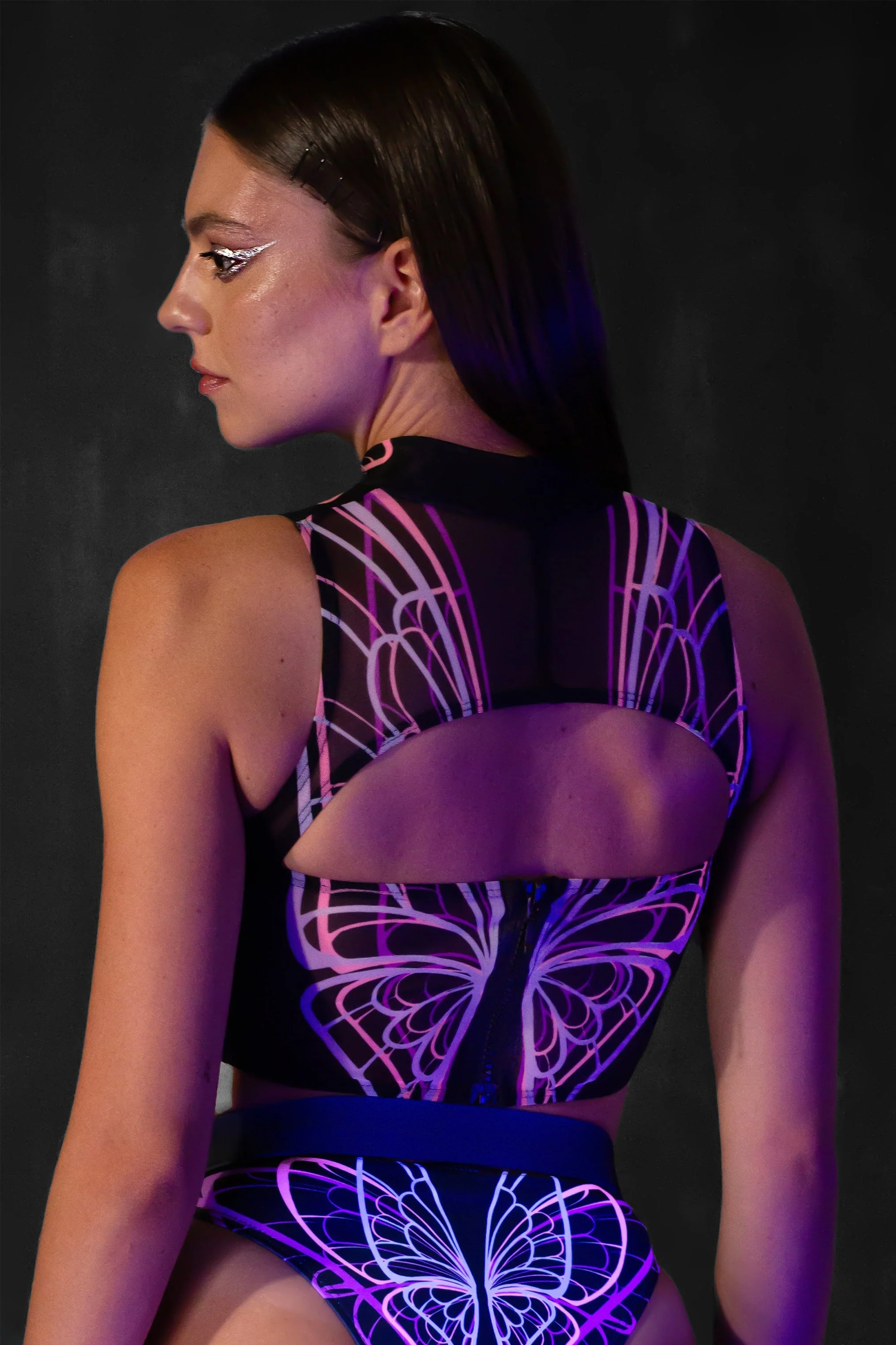 Cosmic Cocoon Mesh Cutout Top - Image 2