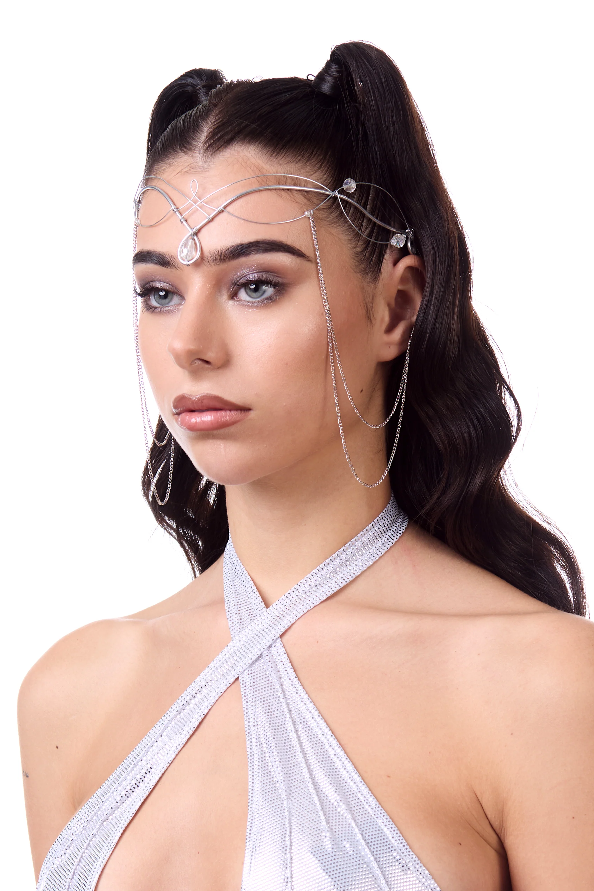 Crystal Clear Wire Tiara - Image 2