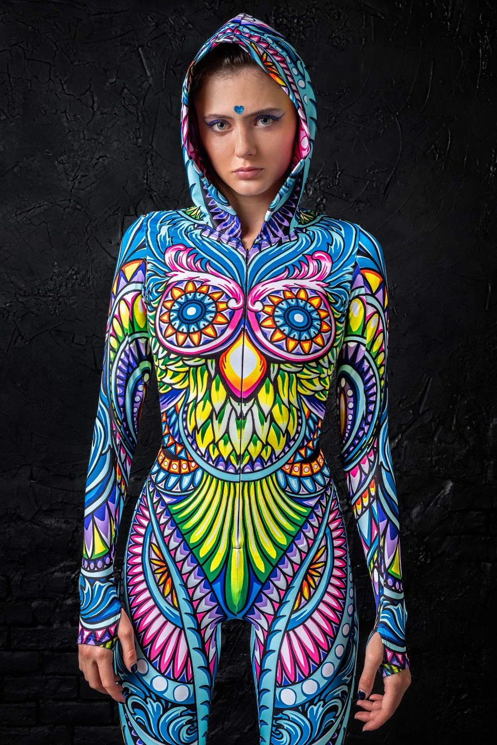 Cyan Birdy Fit Onesie - Image 2