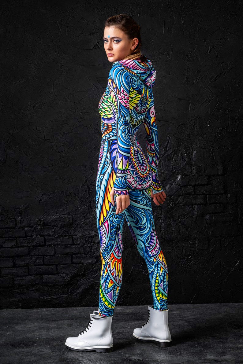 Cyan Birdy Fit Onesie - Image 3