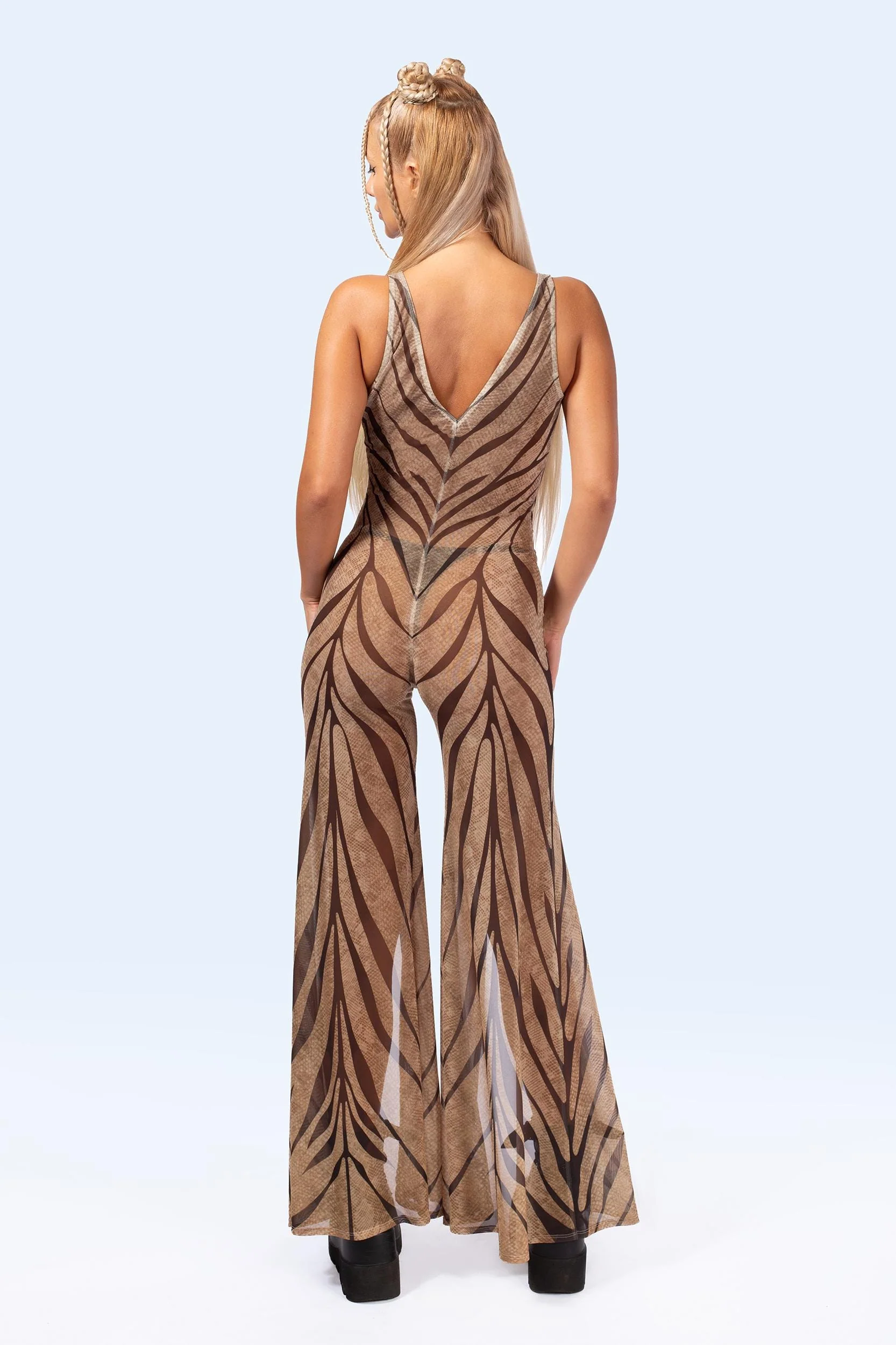 Desert Whisper Plunging Slit Romper - Image 7