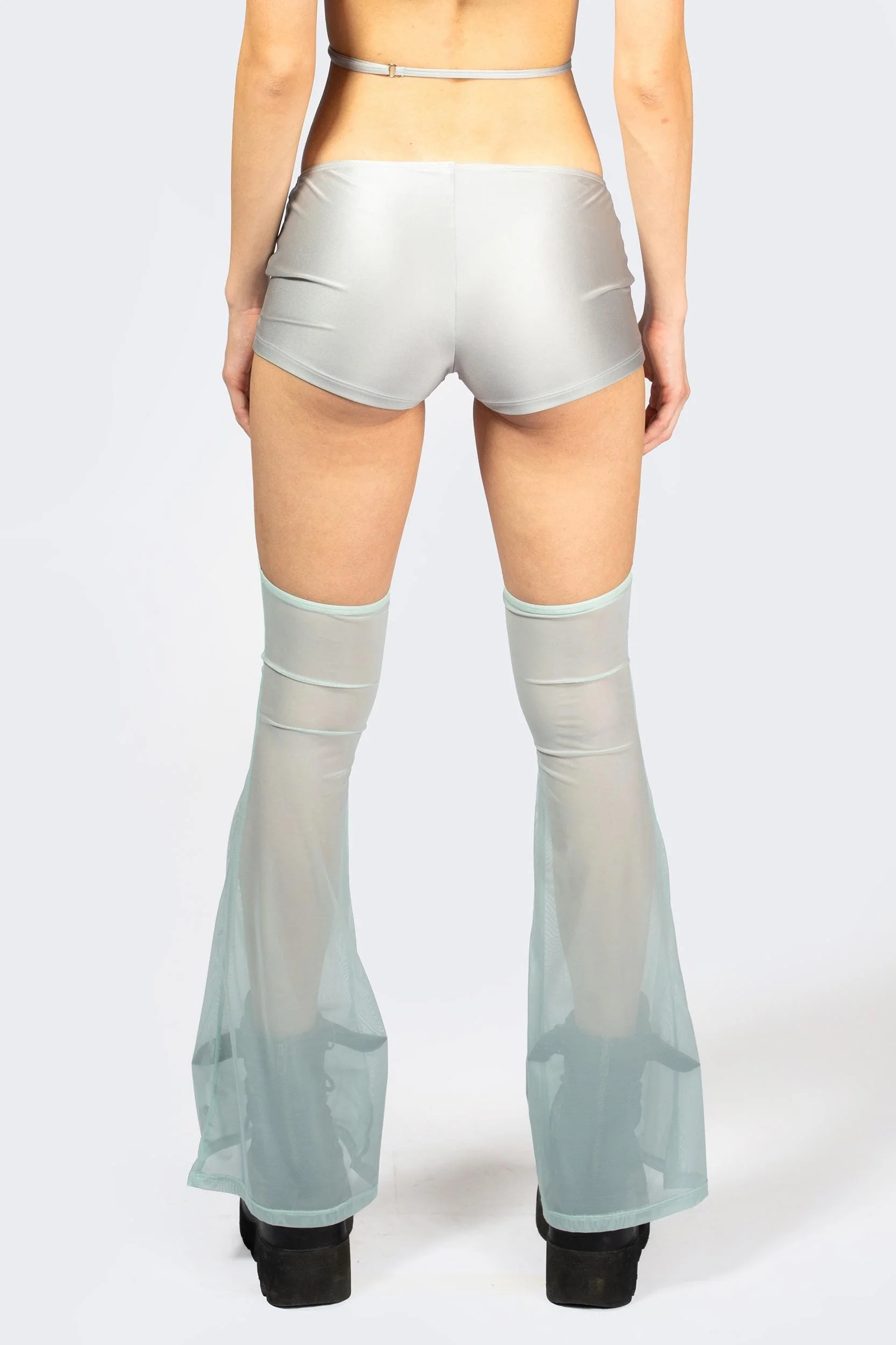 Entwined In Grey Top and Shorts with Chaps Set - Image 8