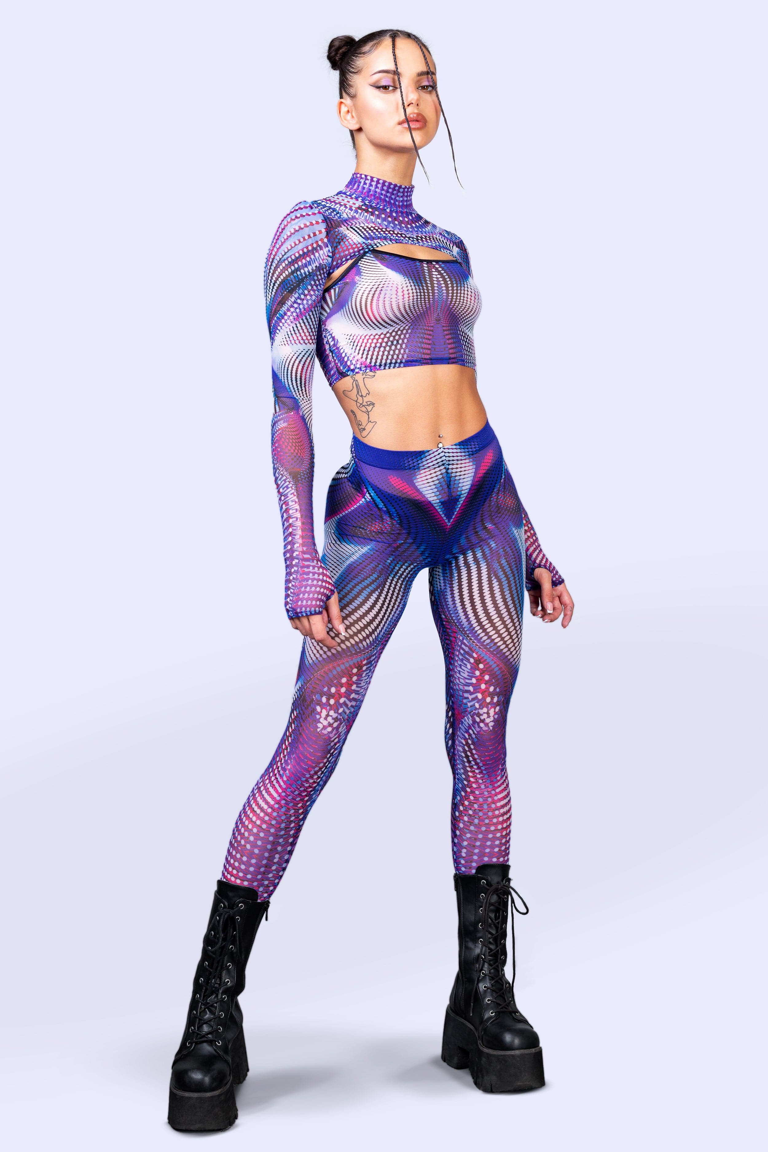 Fata Morgana Mesh 2 Piece Shrug Top - Image 3