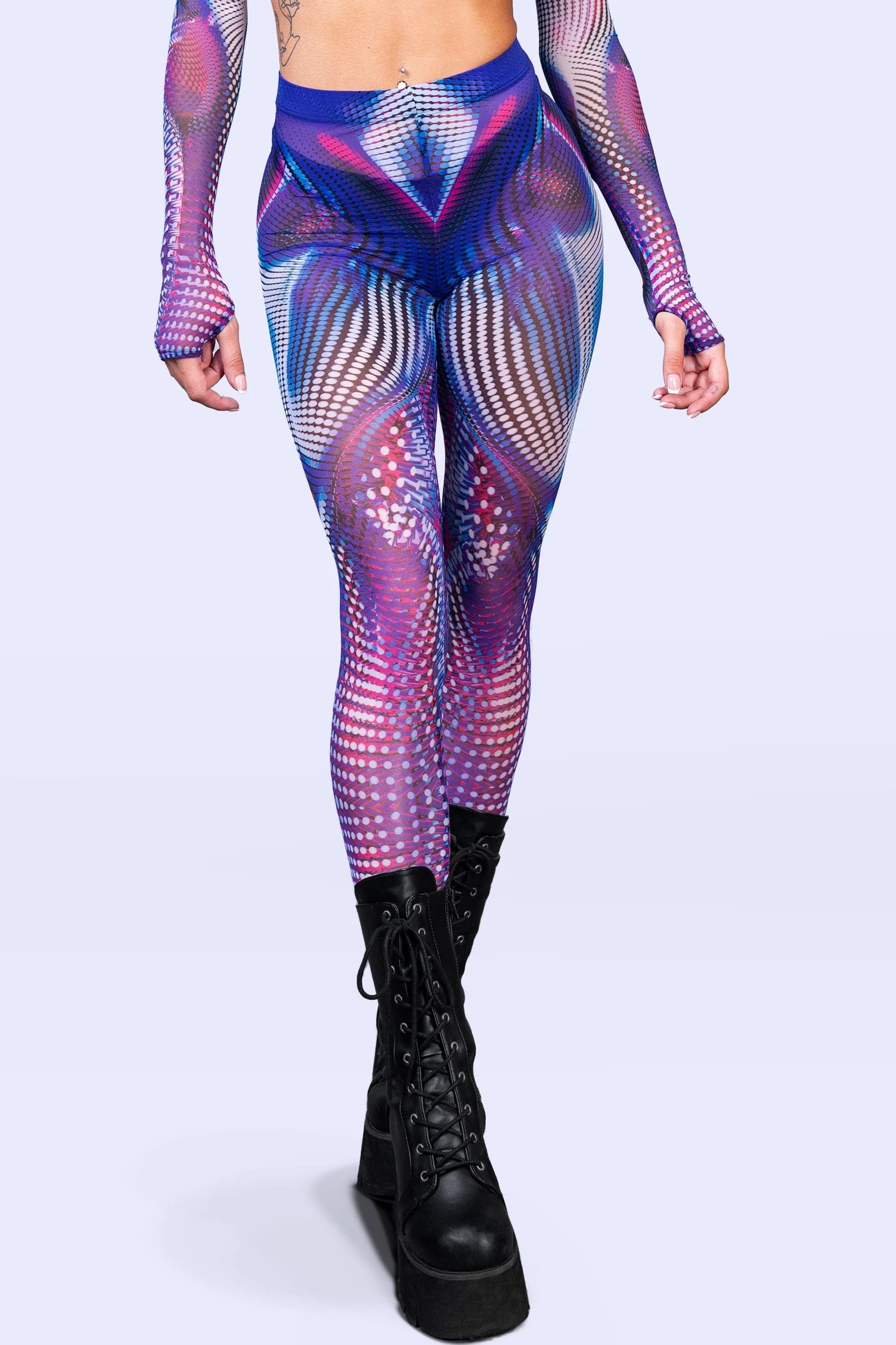 Fata Morgana Mesh Leggings - Image 2