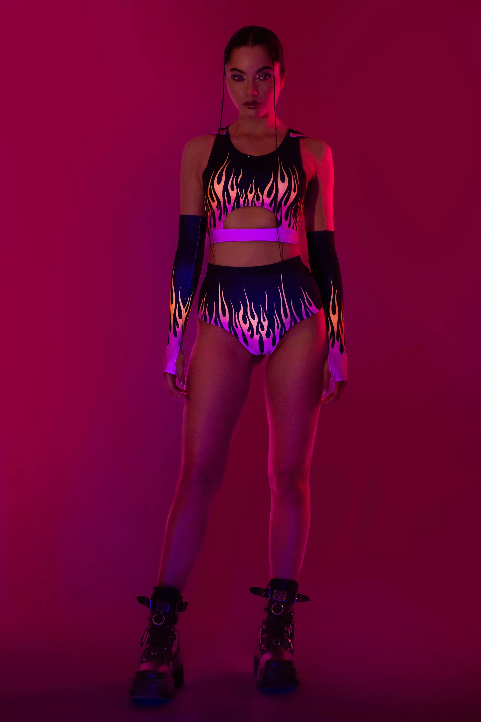 Firestarter Magenta Hooded Set - Image 5