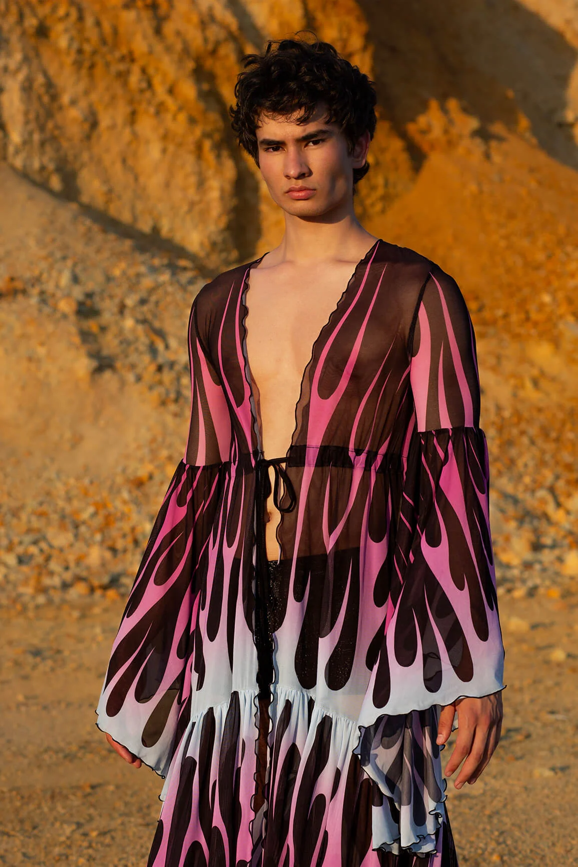 Firestarter Purple Unisex Mesh Duster - Image 13