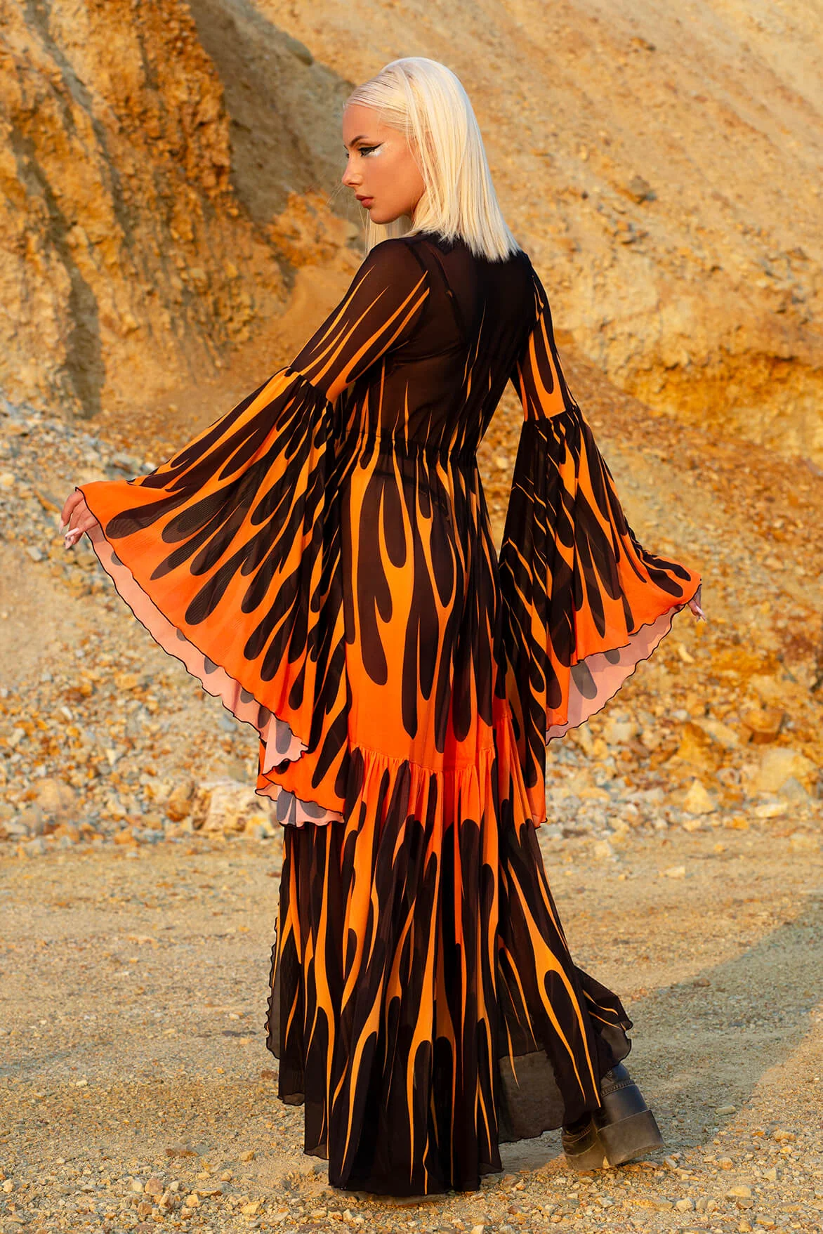 Firestarter Red Unisex Mesh Duster - Image 11