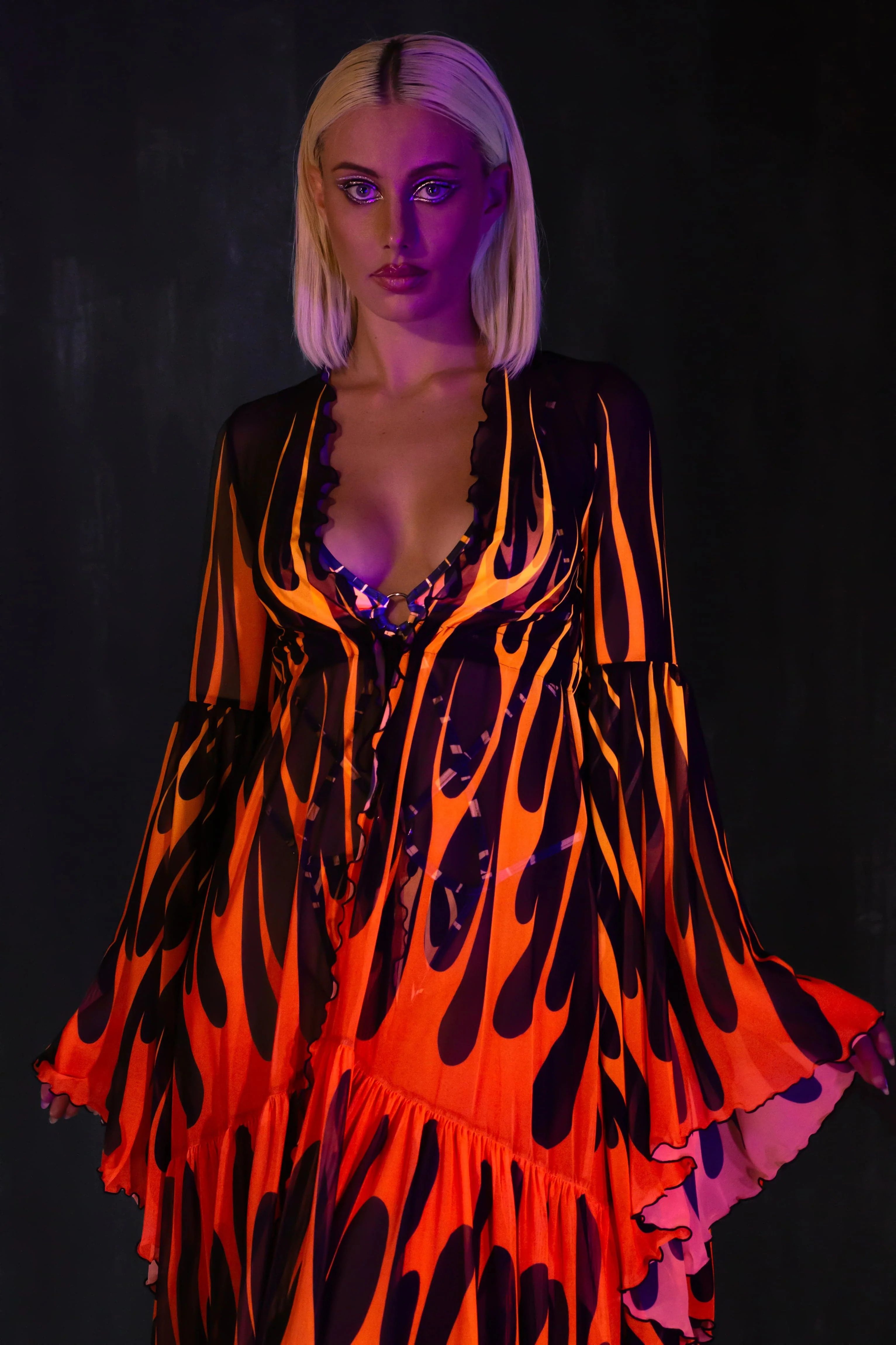 Firestarter Red Unisex Mesh Duster - Image 4