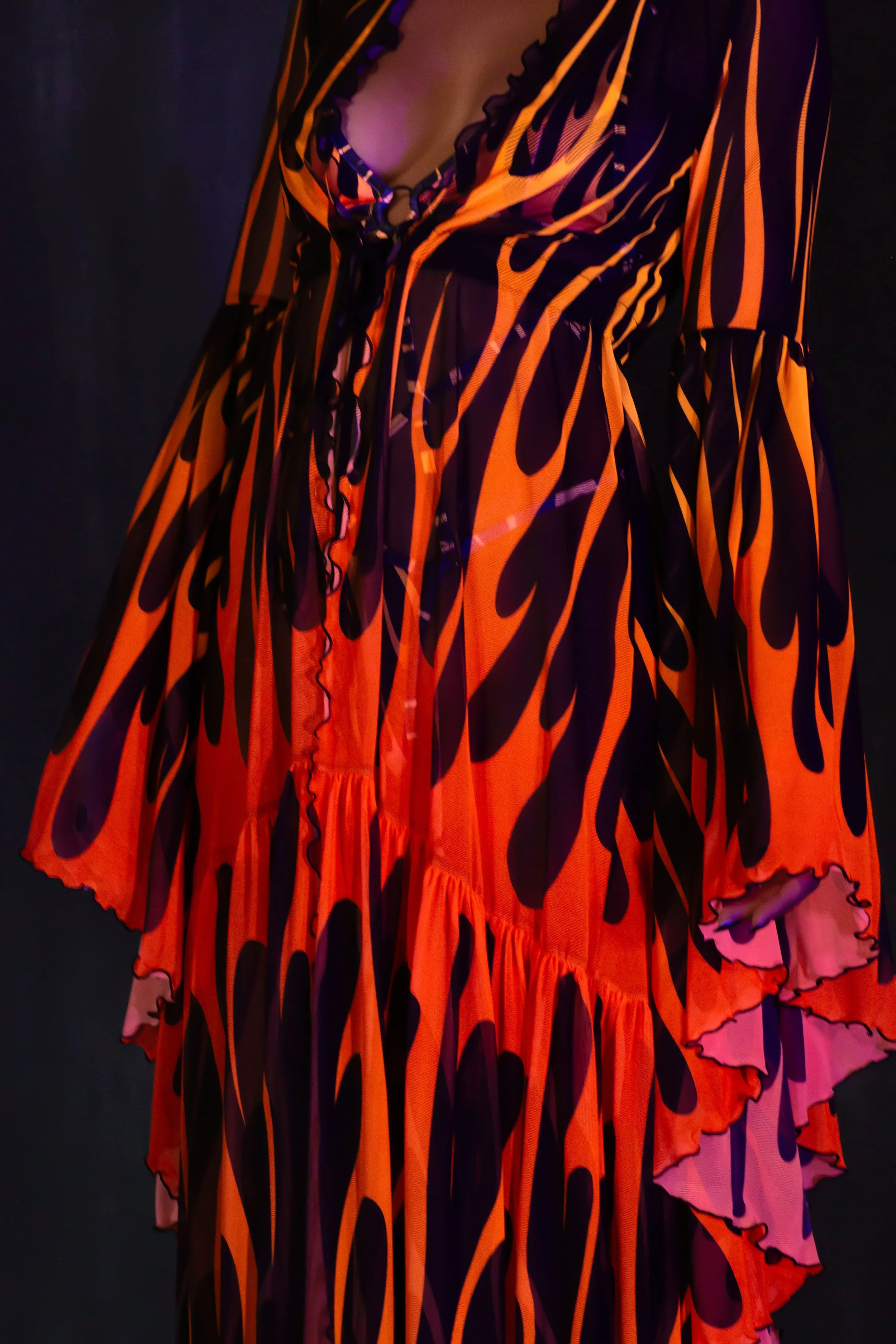 Firestarter Red Unisex Mesh Duster - Image 7