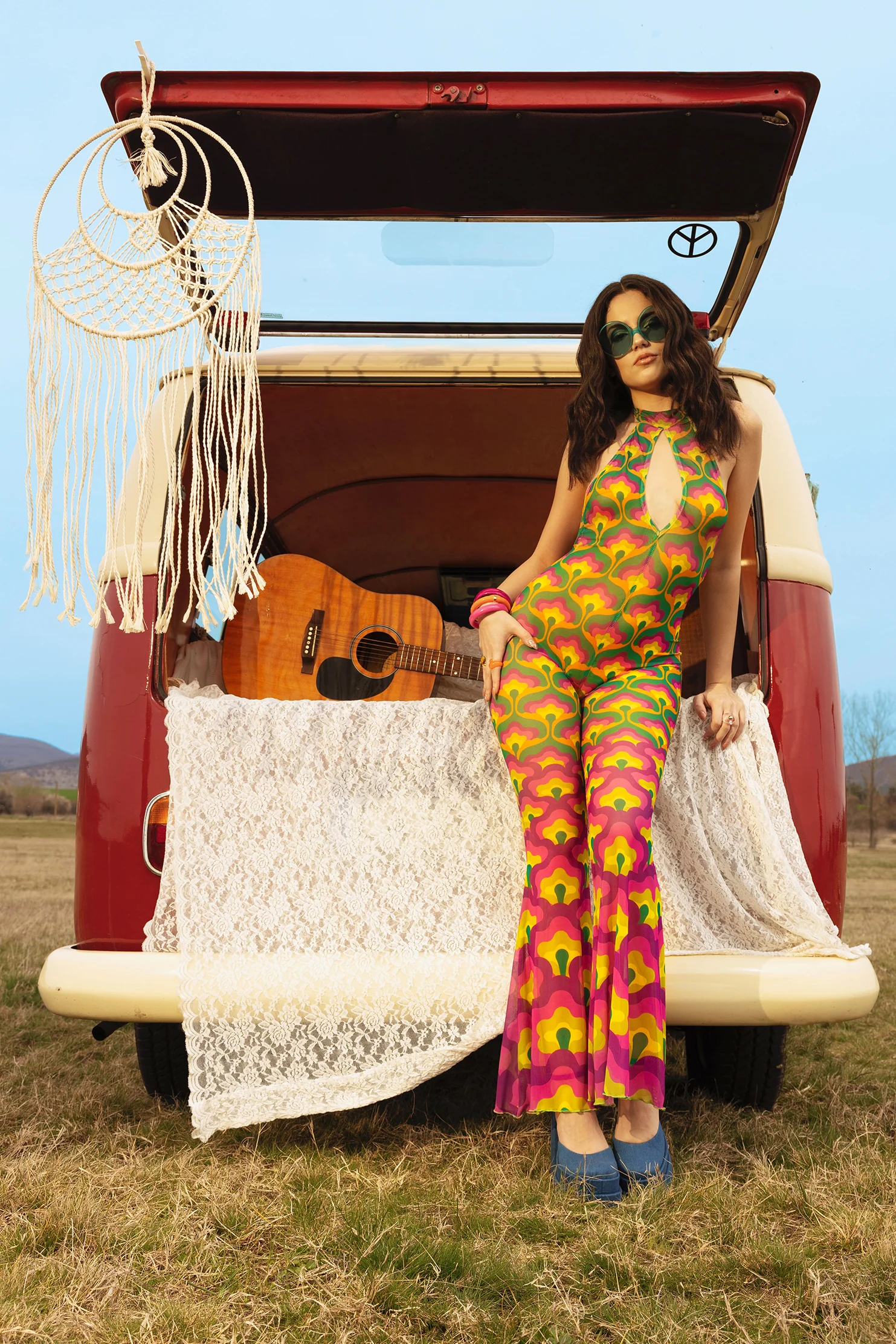 Flower Power Mesh Halter Romper - Image 6