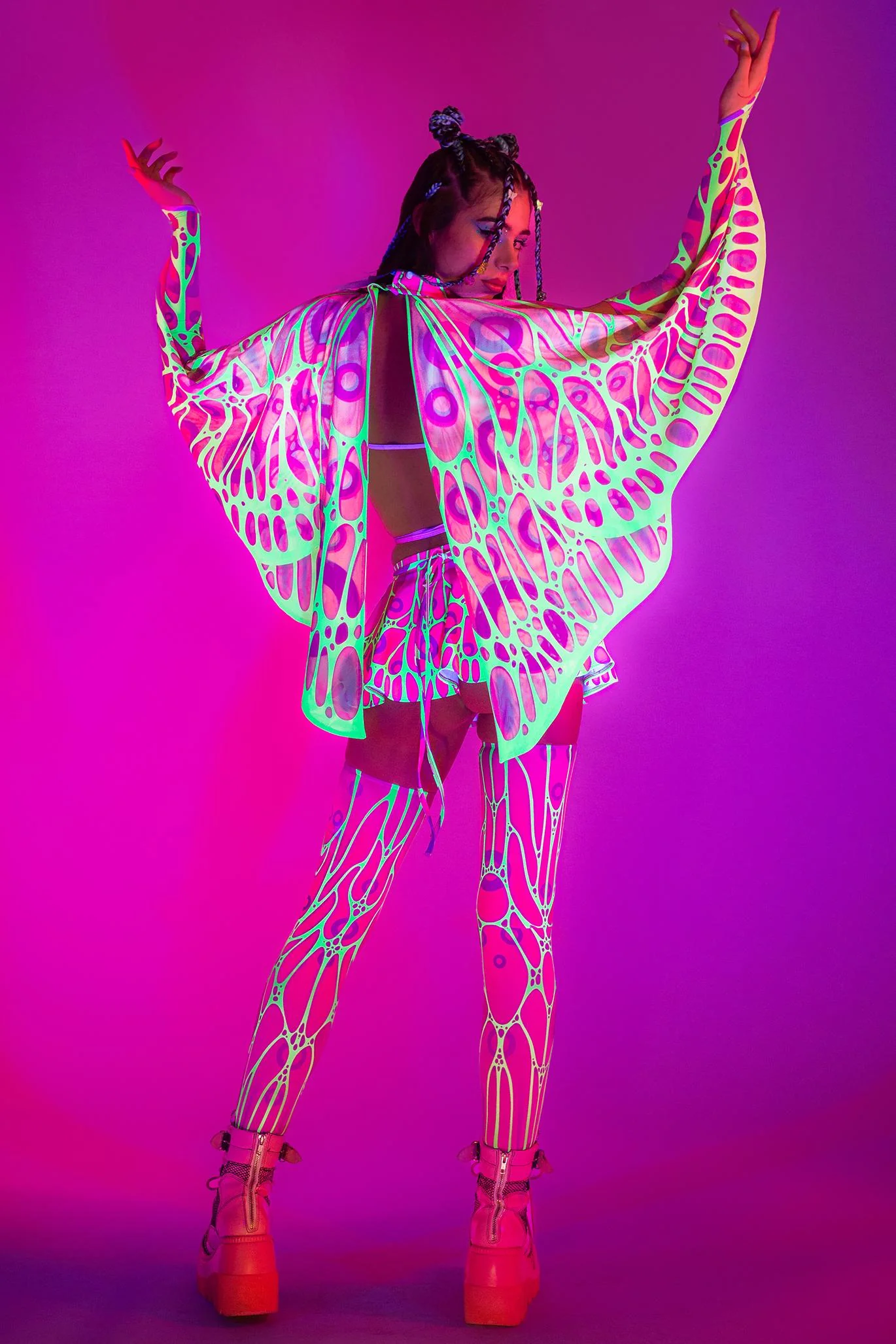 Fluttering Heights Magenta Wrapped Triangle Top - Image 4