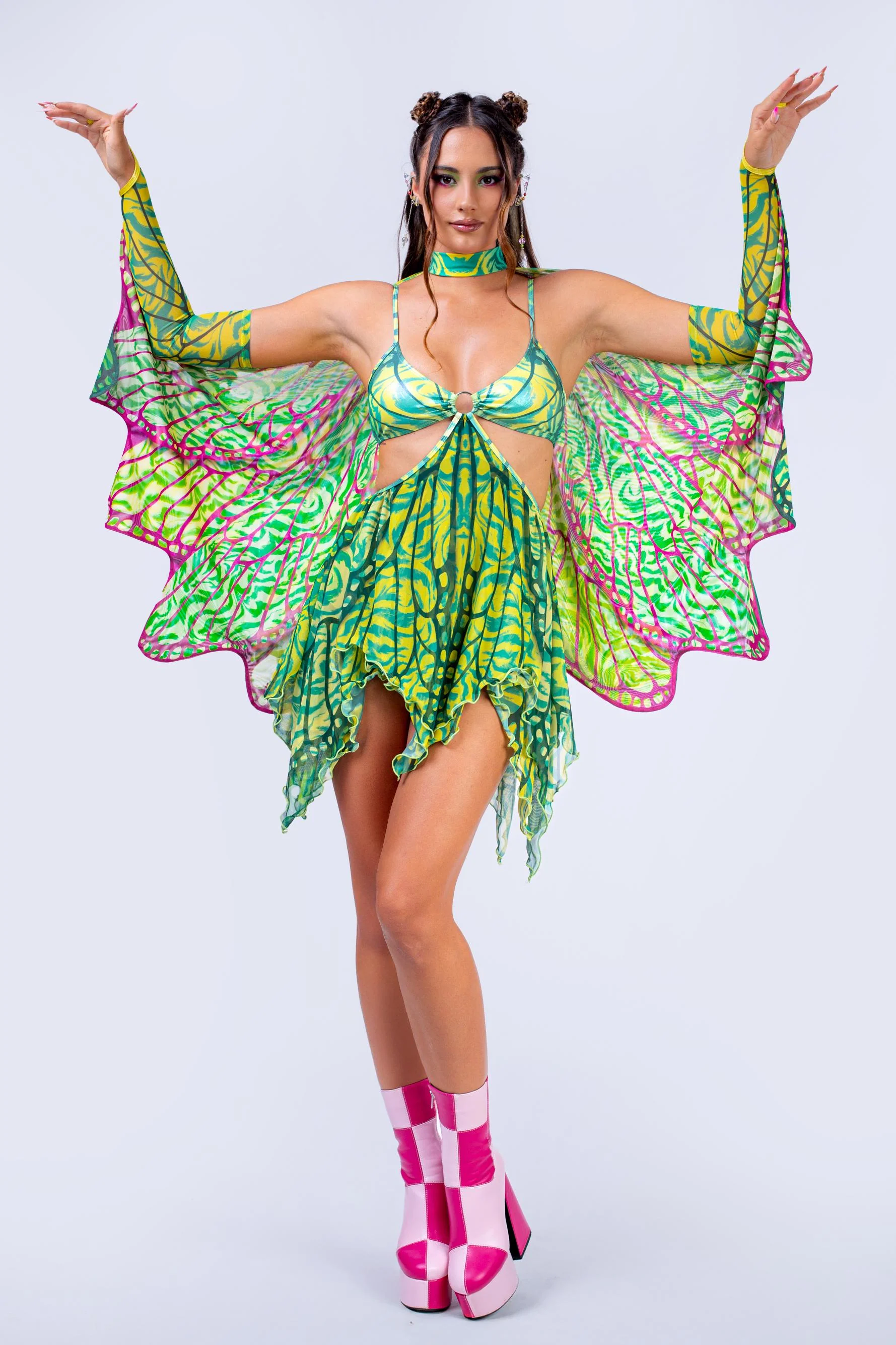 Fragile Beauty Asymmetrical Dress - Image 4