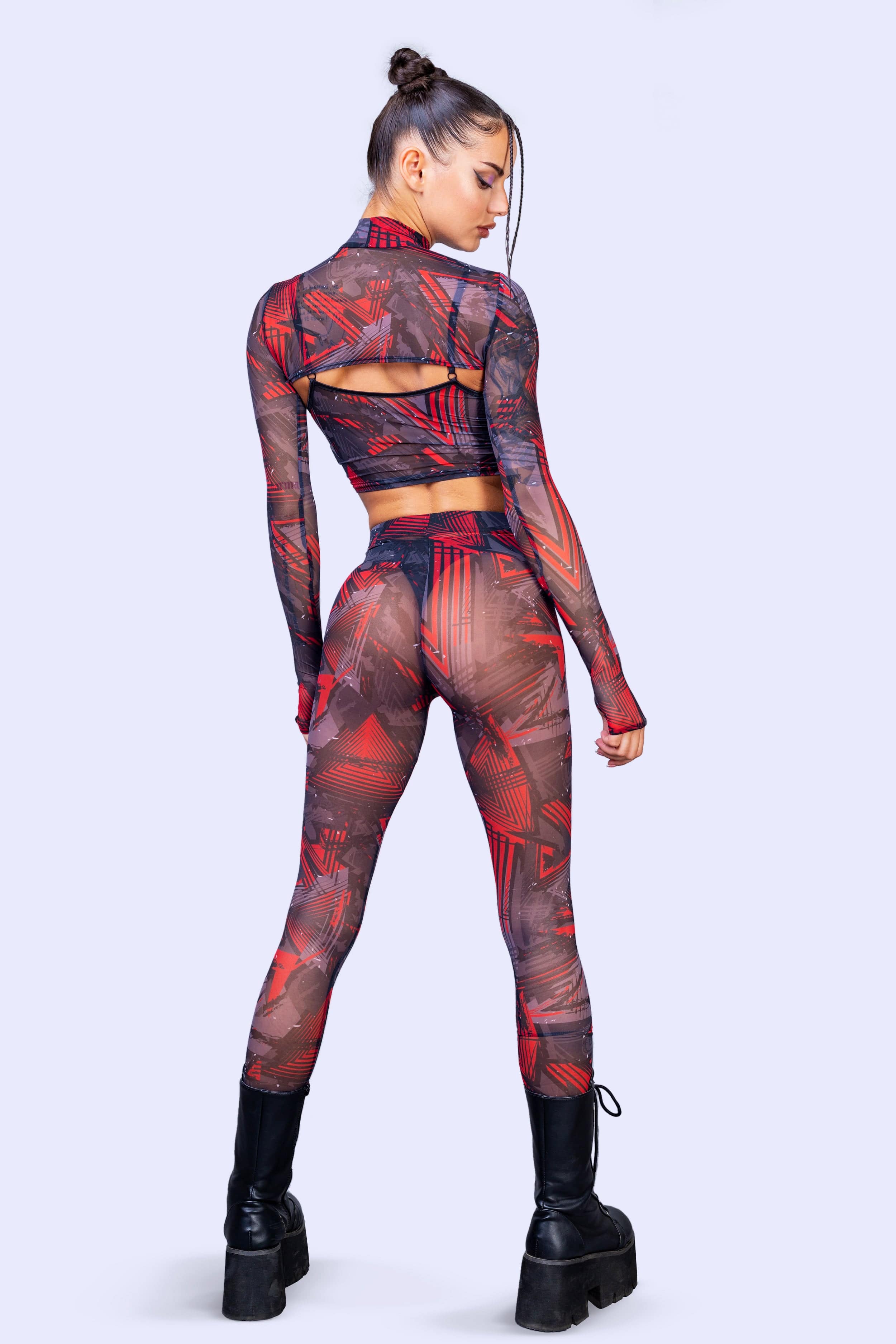 Futura Mesh 2 Piece Shrug Top - Image 5