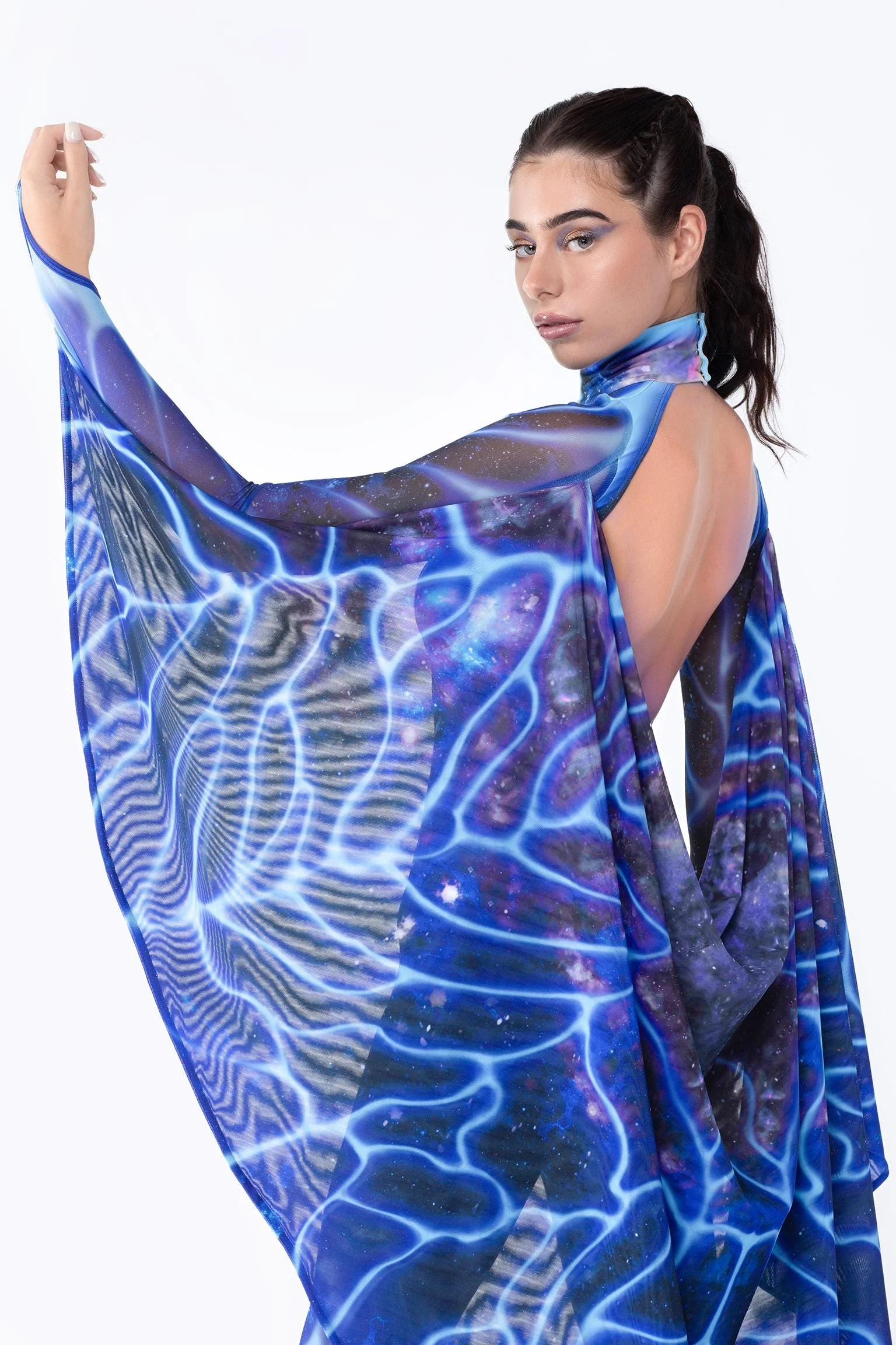 Galactic Stream Keyhole Winged Catsuit - Image 2