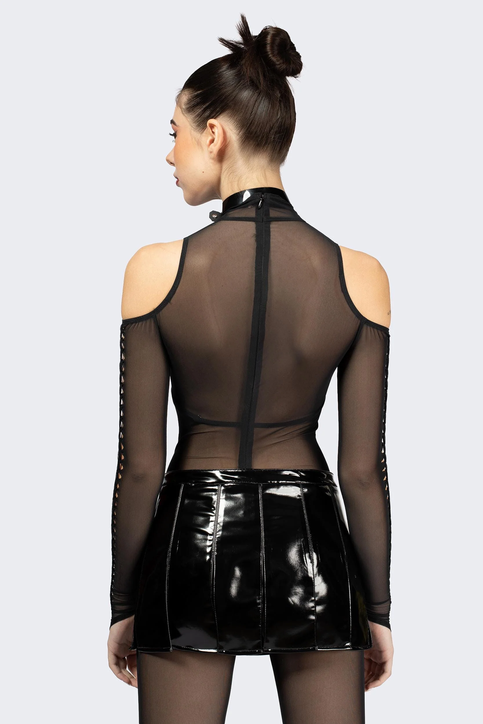 Gladiator Vinyl Mini Skirt - Image 4